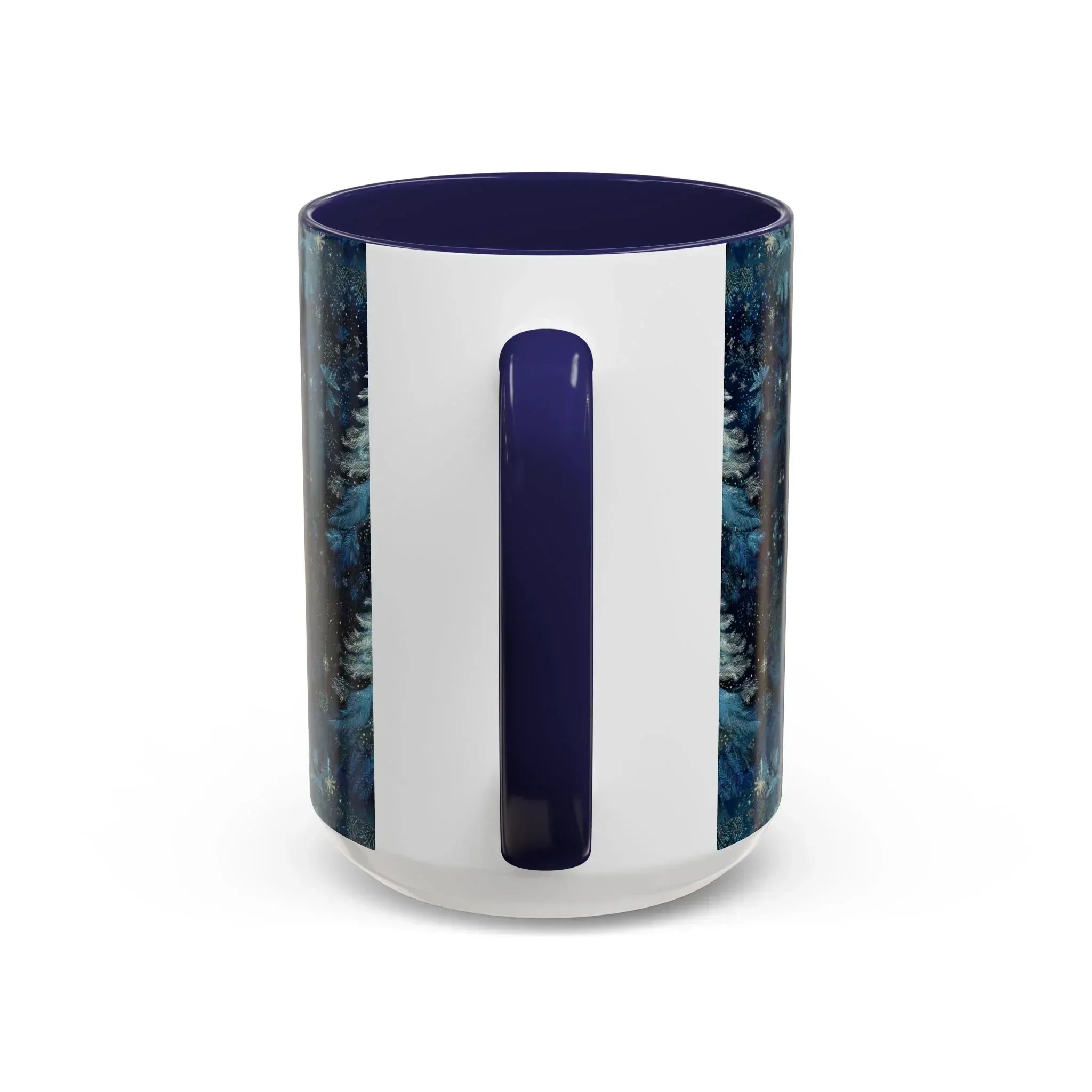 Blue Christmas Tree Accent Coffee Mug - KARARMDESIGN