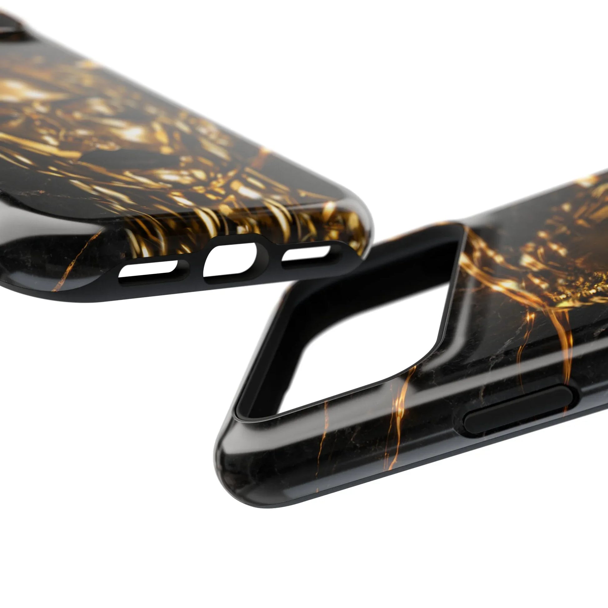 Luxury Gold Portrait Phone Case for iPhone 11-17 and Galaxy S21-S25 - KARARMDESIGN