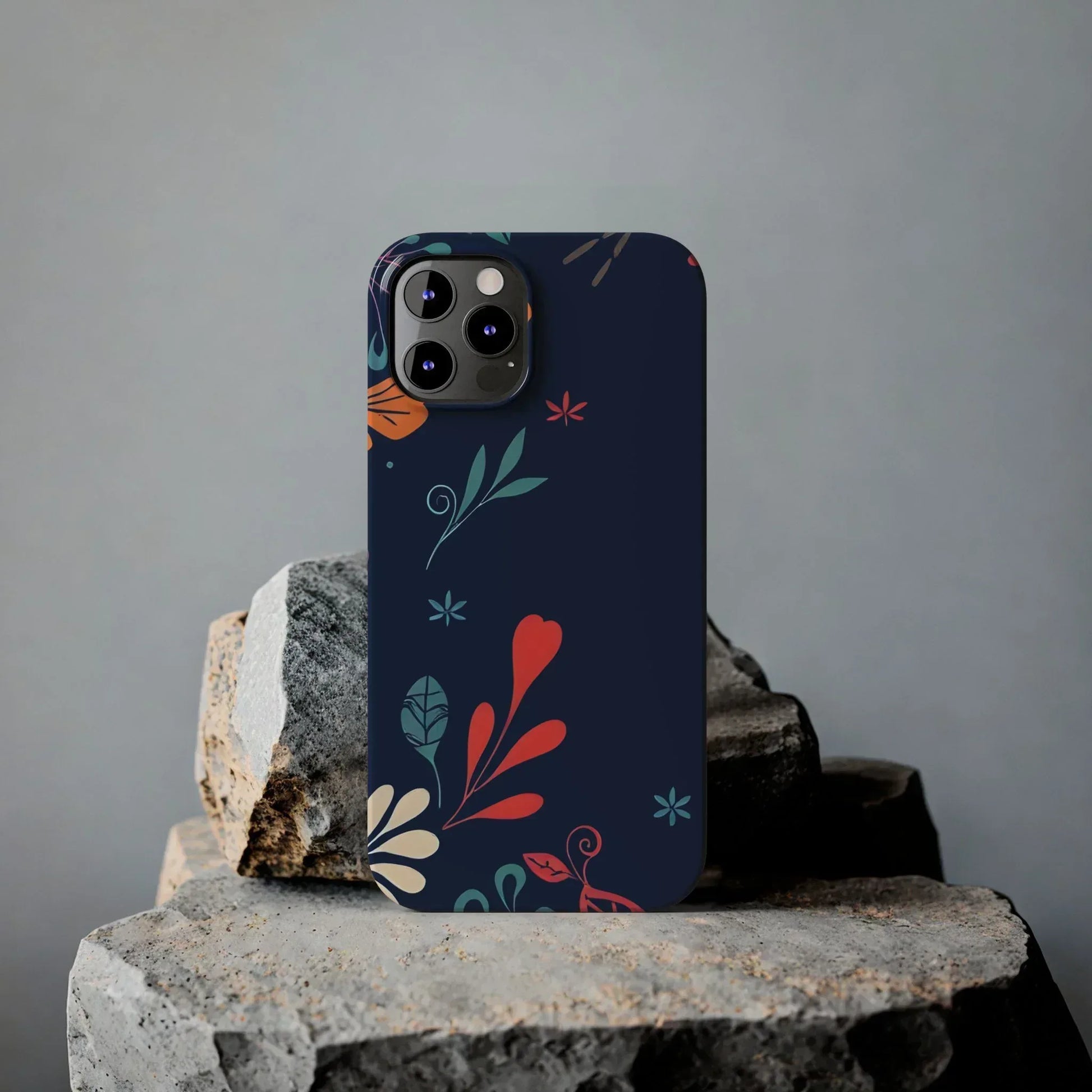 Nightshade Blossoms Phone Case for iPhone 11-17 - KARARMDESIGN