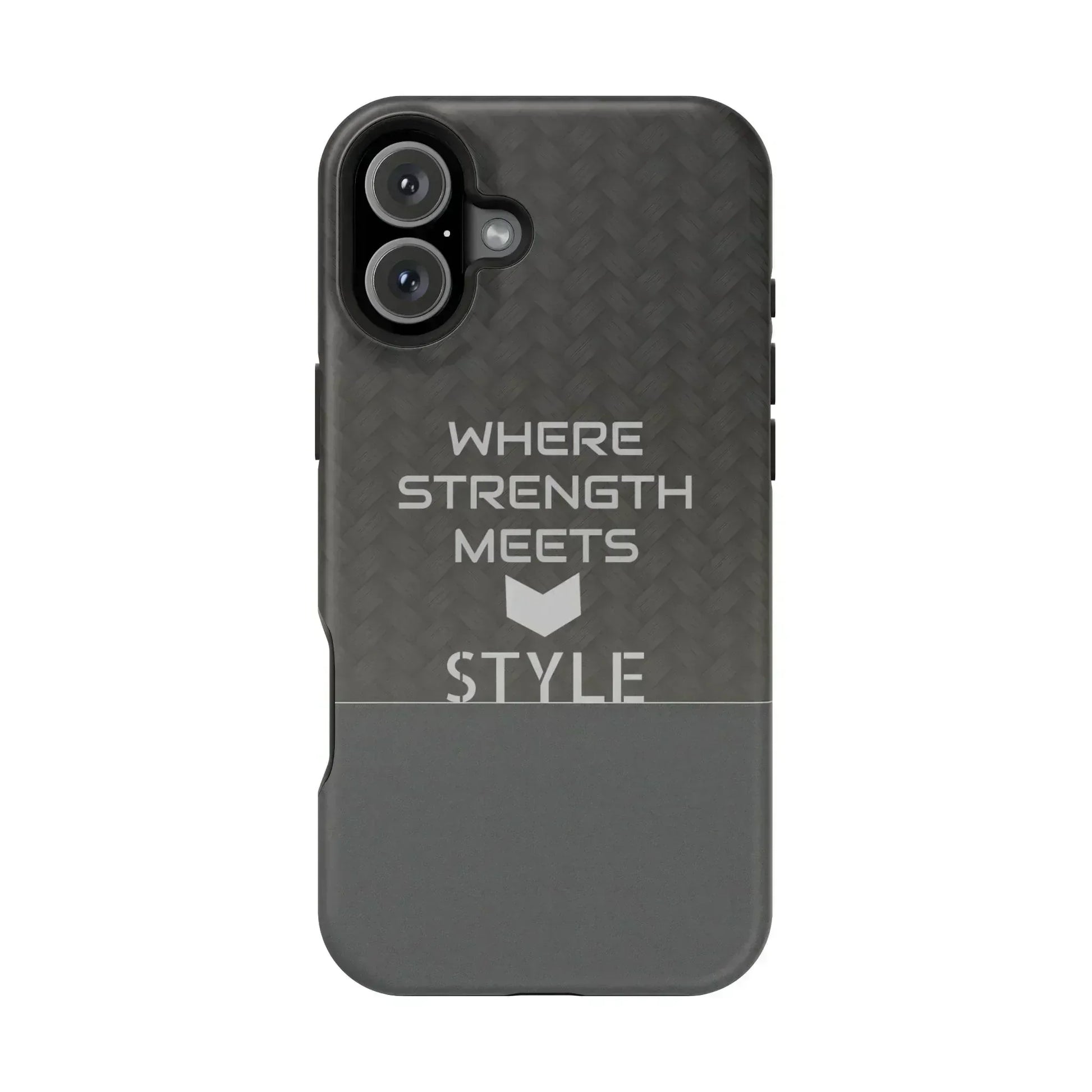 Gray Carbon Phone Case for iPhone 12-16 and Galaxy S21-S22 - KARARMDESIGN