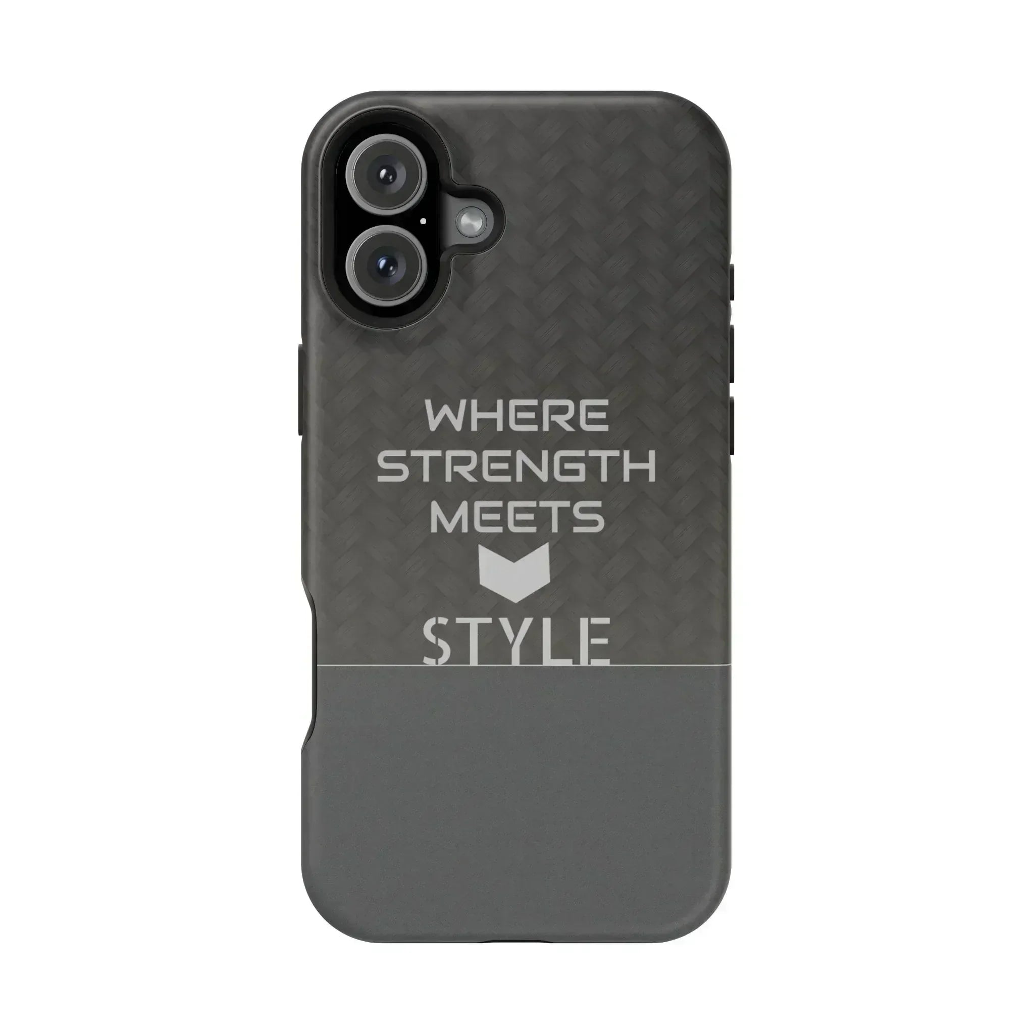 Gray Carbon Phone Case for iPhone 12-16 and Galaxy S21-S22 - KARARMDESIGN