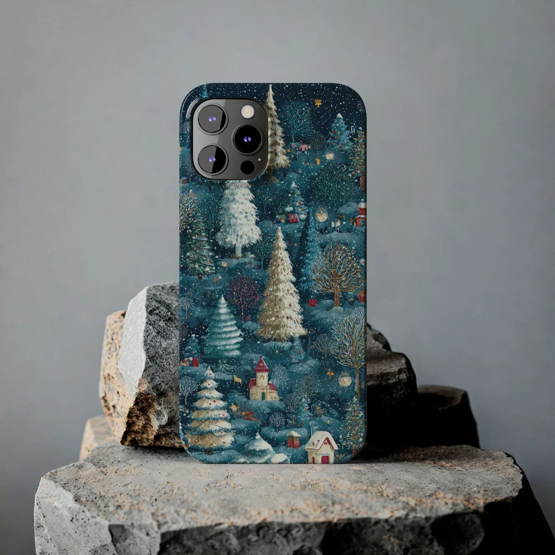 Frosty Forest Phone Case for iPhone 11-17 - KARARMDESIGN