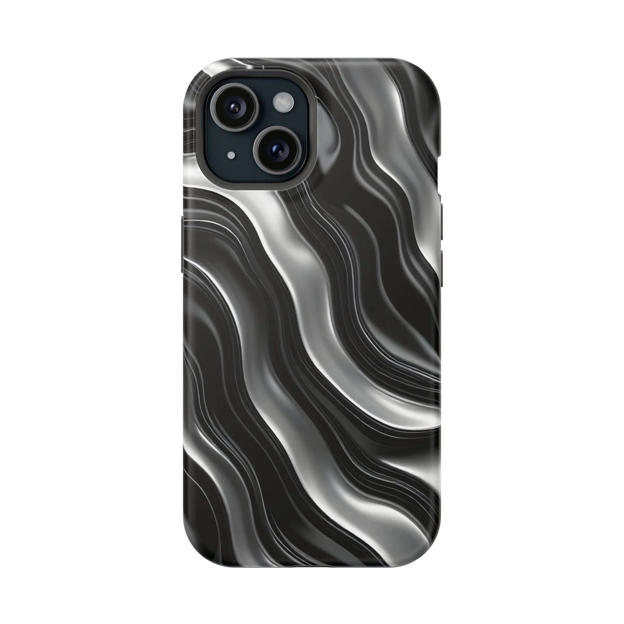 Wavy Illusion Marble Phone Case for iPhone 13-17 - KARARMDESIGN