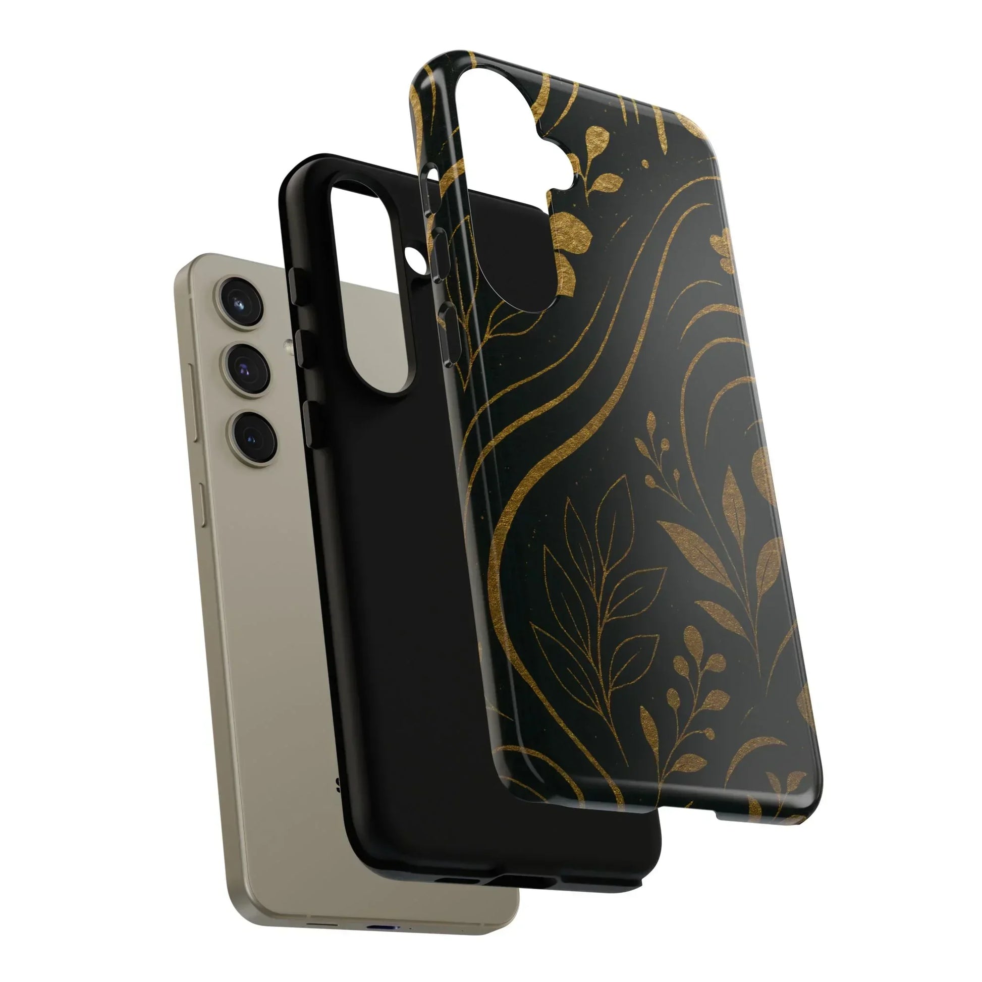 Foil Frenzy Abstract Gold Pattern Phone Case for Samsung Galaxy and Google Pixel - KarArmDesign
