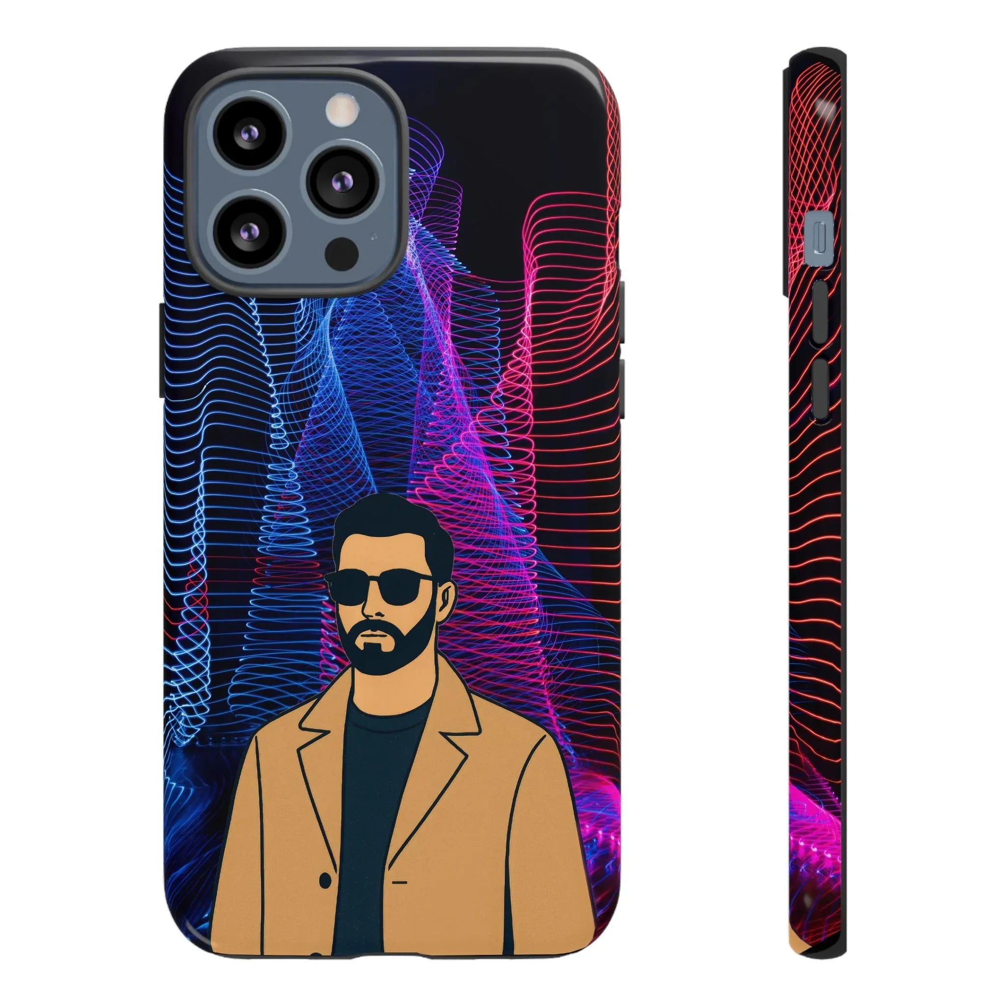 Bearded Style Phone Case for iPhone 11-17 and Galaxy S20-S25 - KARARMDESIGN