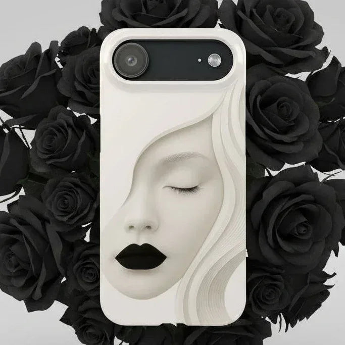 Minimalist Face Phone Case for iPhone 11-17 - KARARMDESIGN