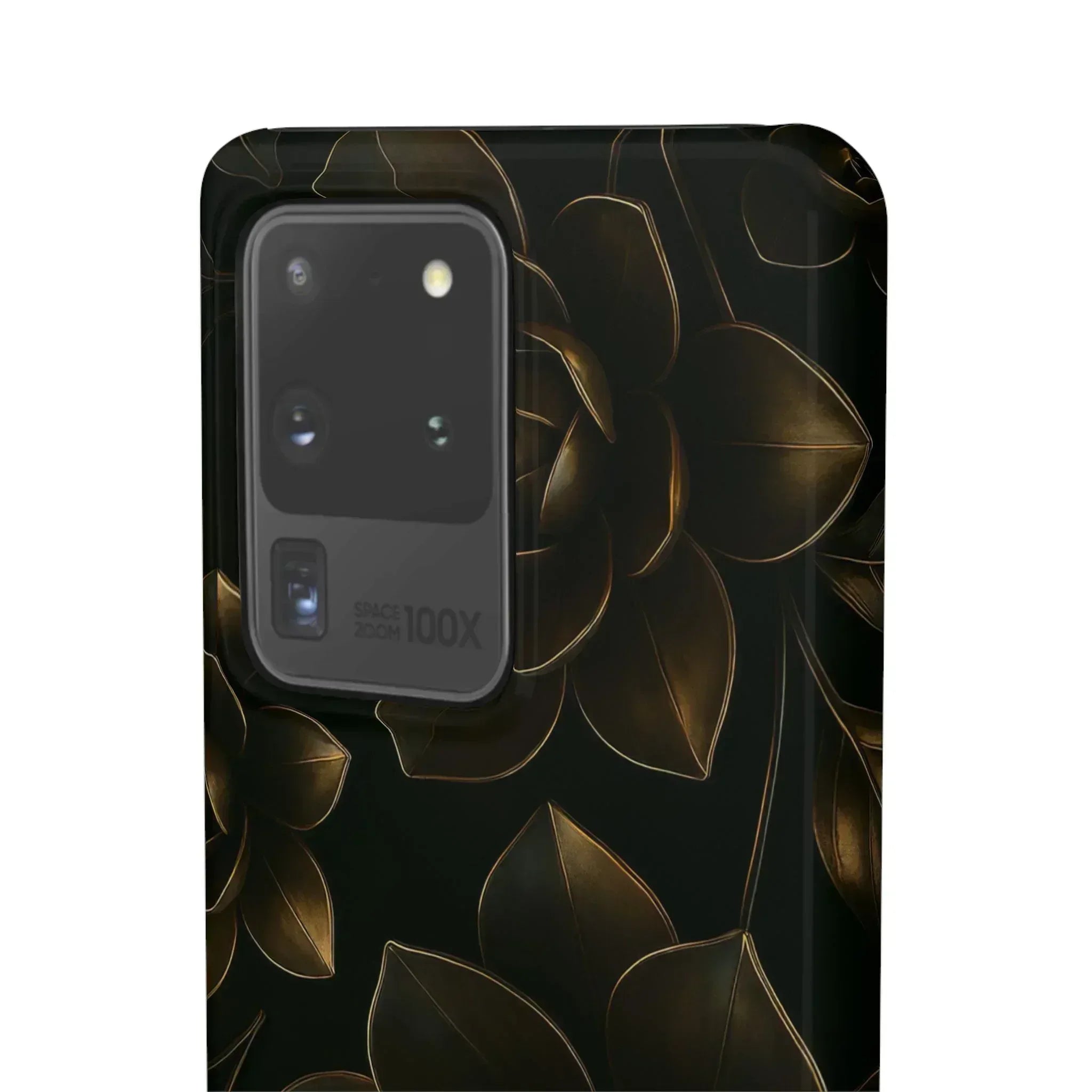Metal Flower Phone Case for iPhone 8-16 and Galaxy S20-S24 - KARARMDESIGN