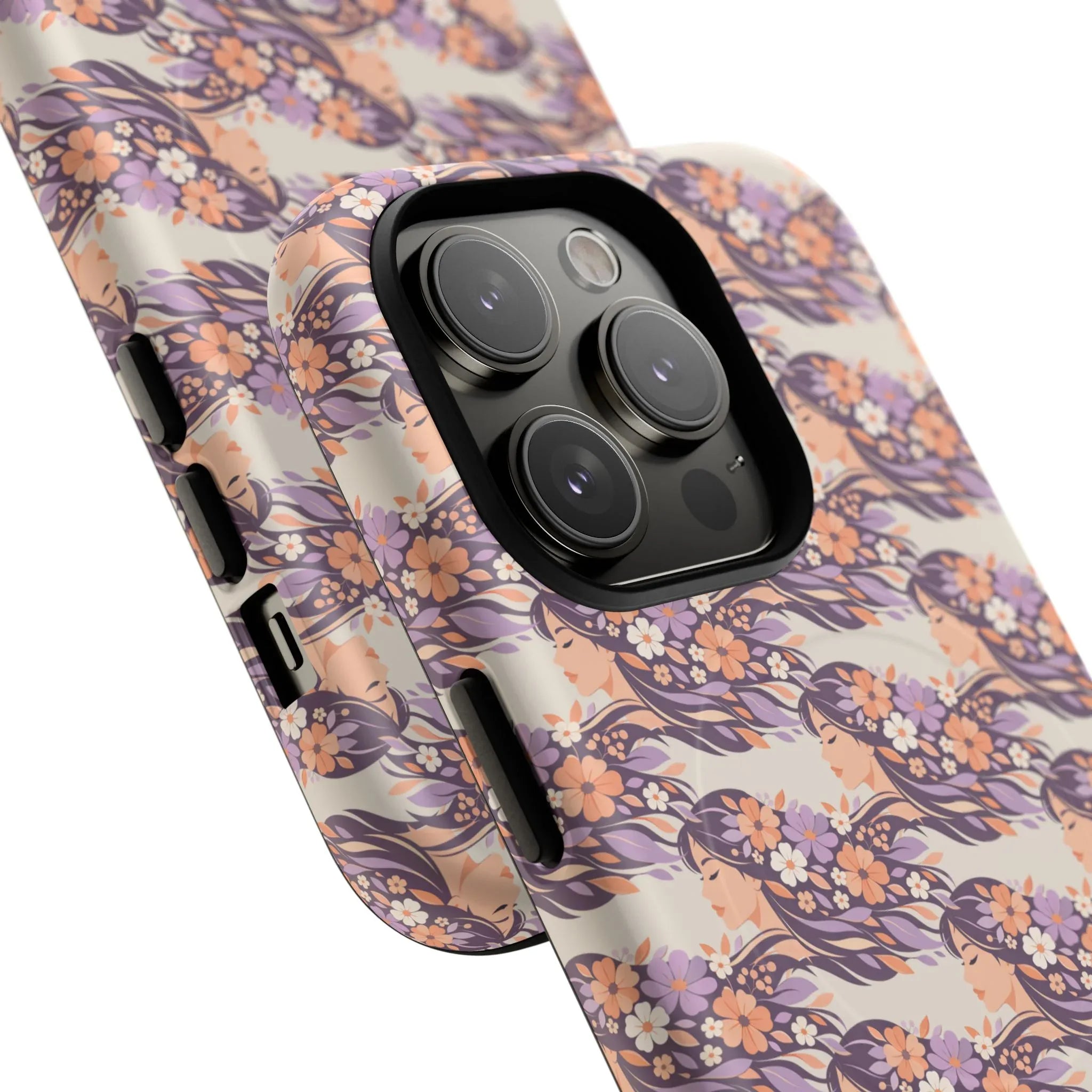 Floral Goddess Phone Case for iPhone 13-17 - KARARMDESIGN