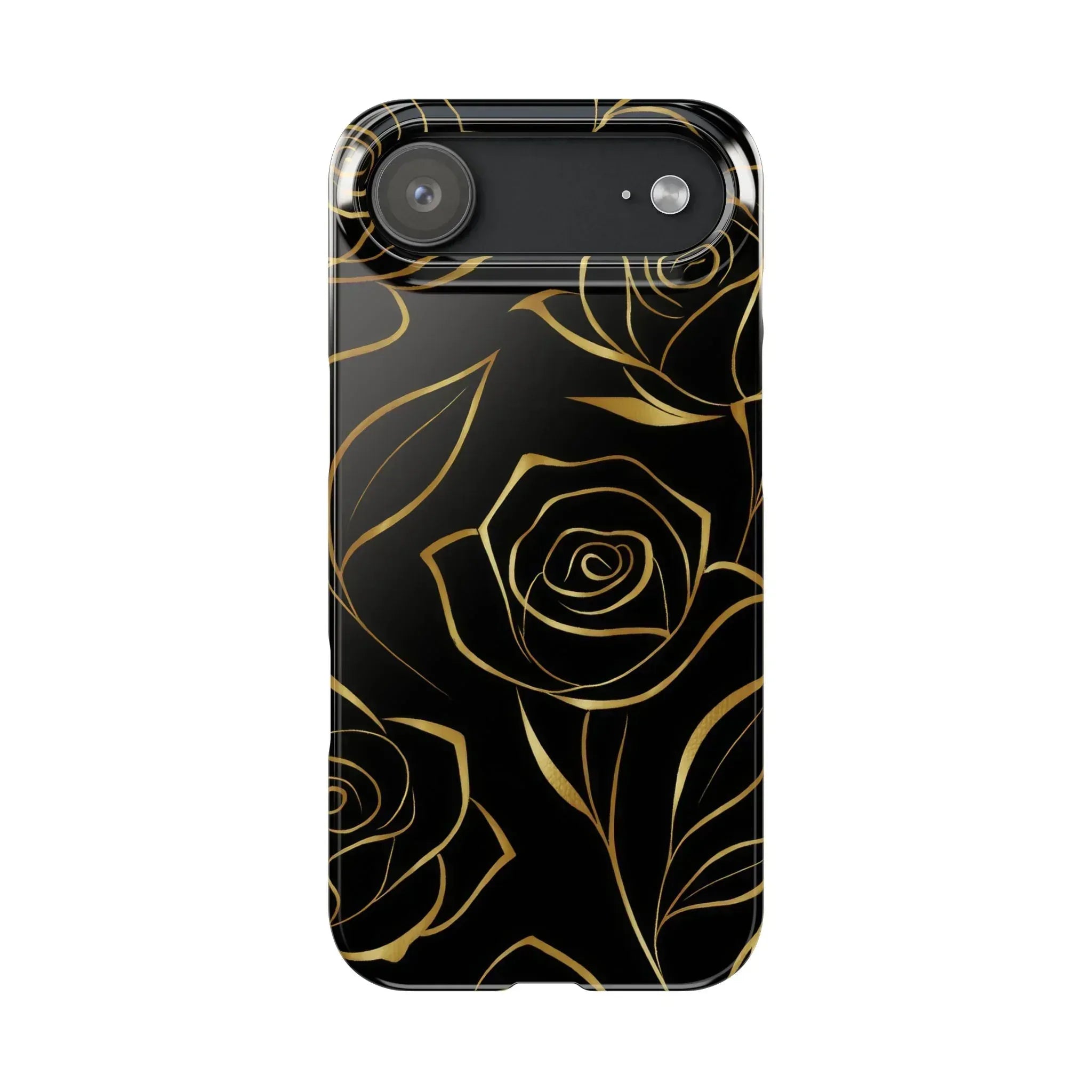 Golden Roses Phone Case for iPhone 15-17 - KARARMDESIGN