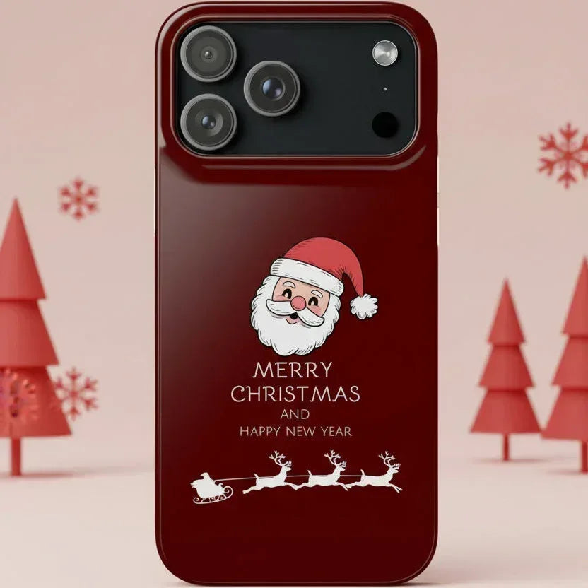 Crimson Claus Phone Case for iPhone 8-17 and Galaxy S20-S25 - KARARMDESIGN