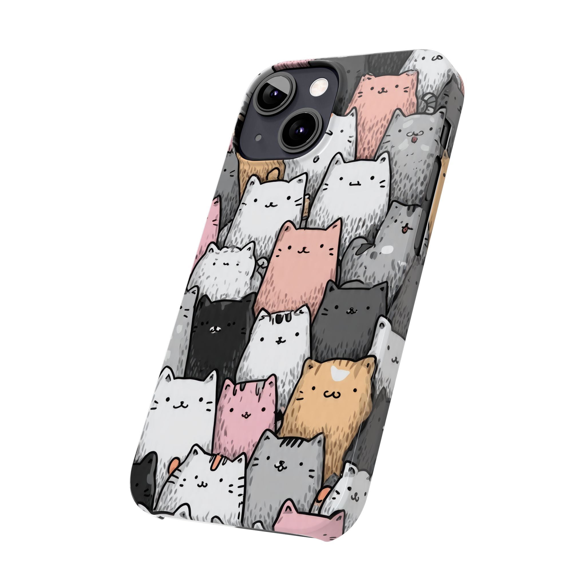 Cat Carnival Phone Case for iPhone 11-17 Models - KARARMDESIGN