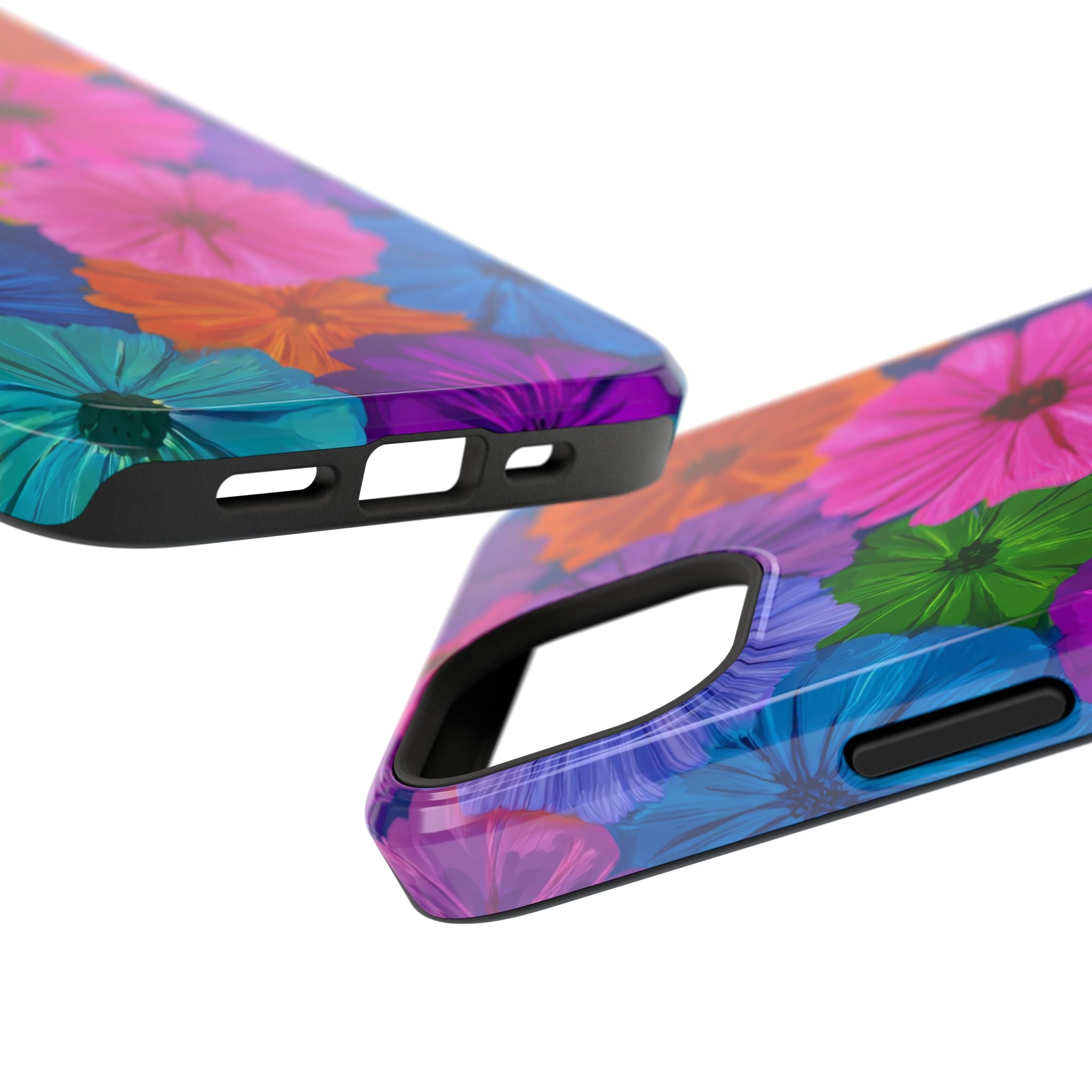 Bloom Pattern Phone Case for iPhone 11-17 and Galaxy S21-S22 Models - KARARMDESIGN