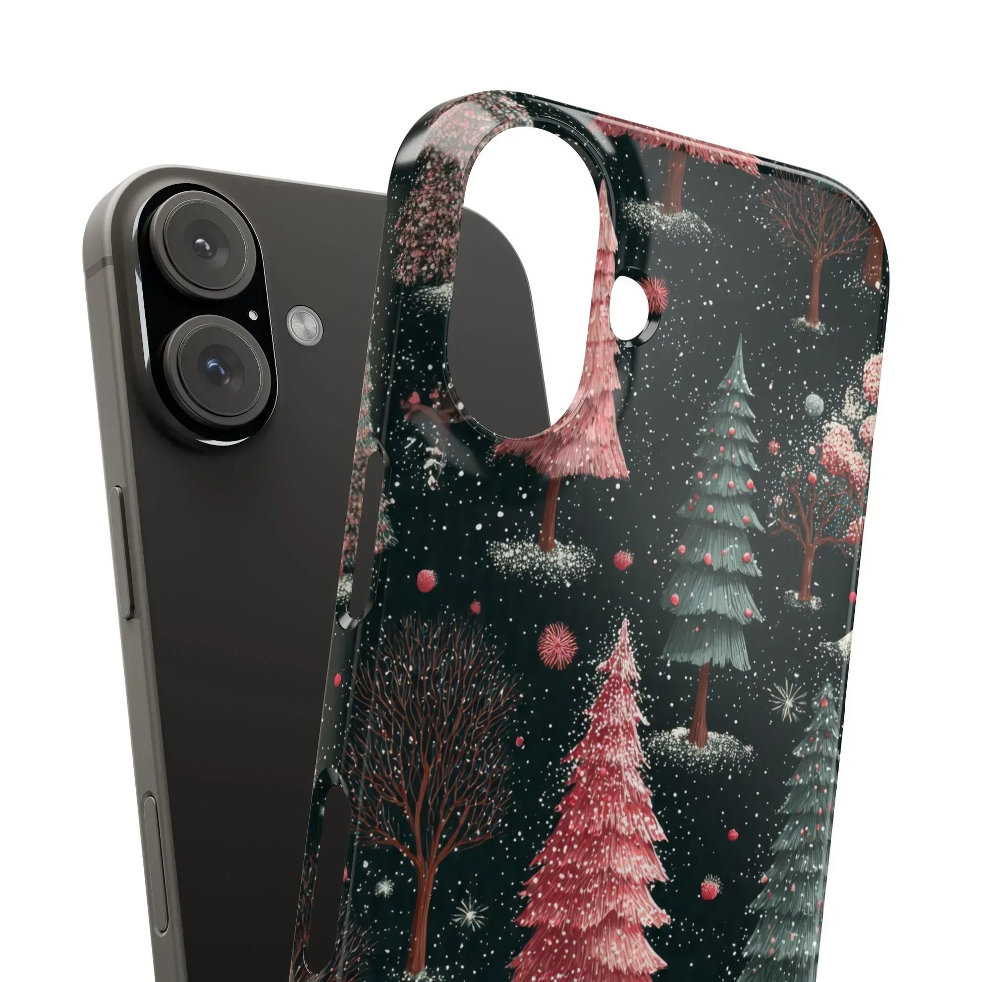 Winter Bloom Forest Phone Case for iPhone 11-17 and Galaxy S20-S25 - KARARMDESIGN