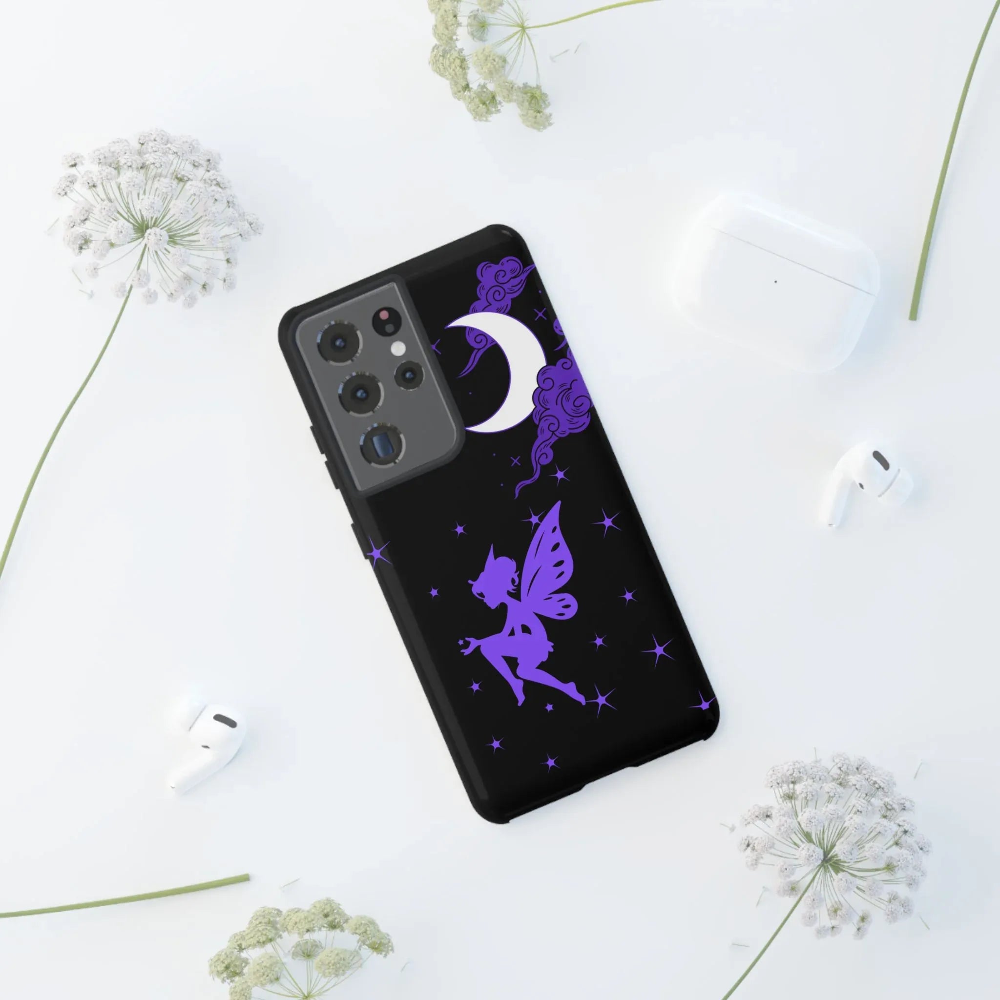 Moonlit Fairy Phone Case for iPhone 8-16 and Galaxy S10-S23 - KARARMDESIGN