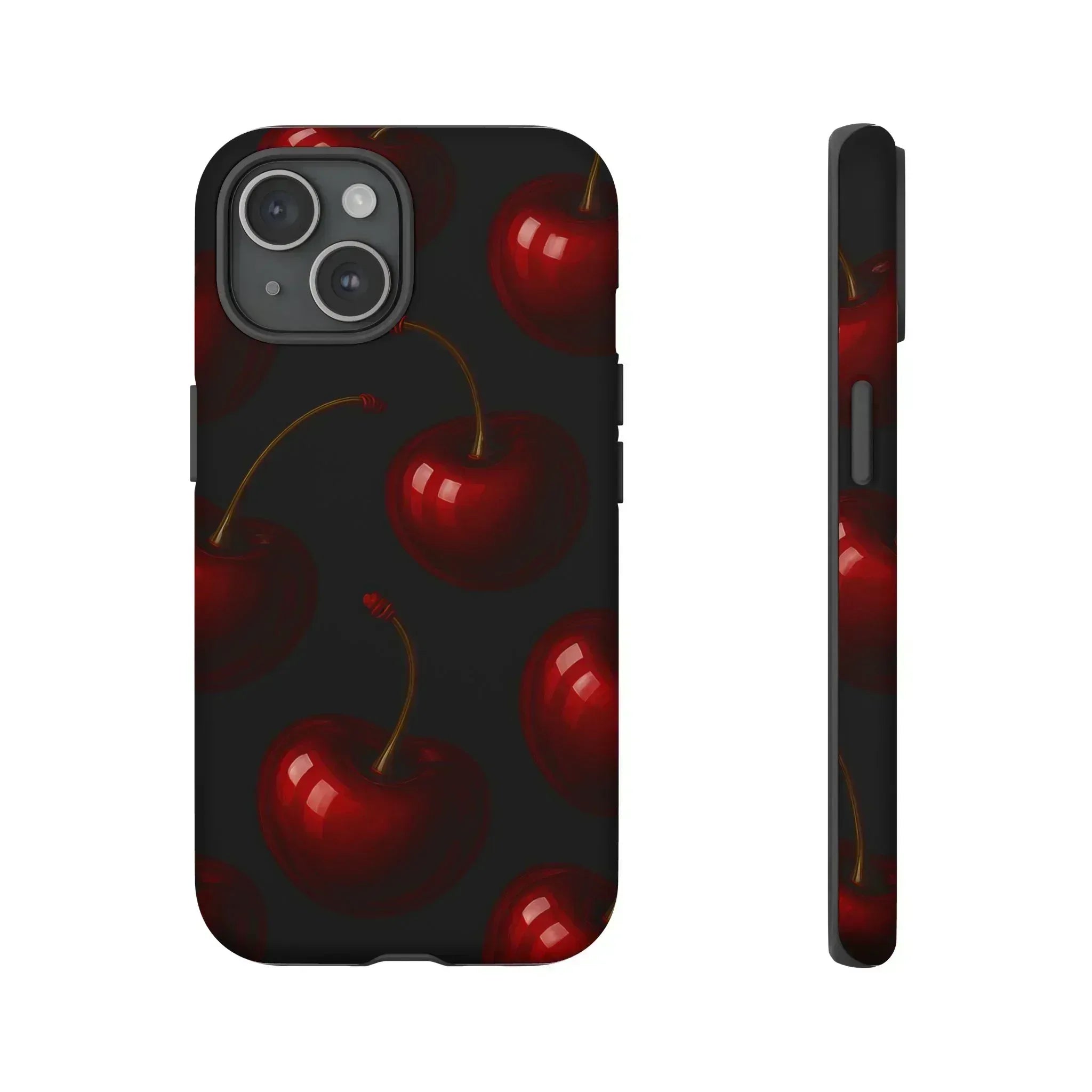 Cherry Phone Case for iPhone X-16 and Galaxy S20-S25 - KARARMDESIGN