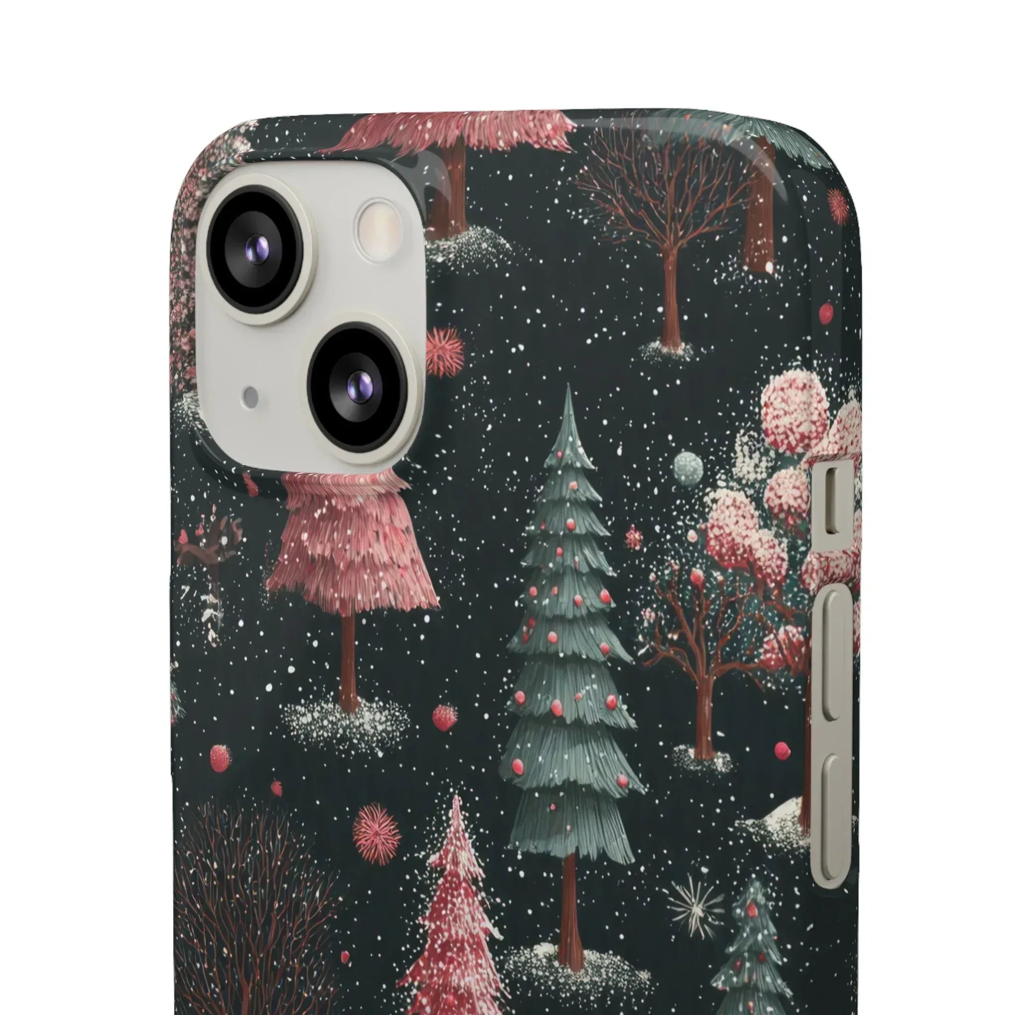 Winter Bloom Forest Phone Case for iPhone 11-17 and Galaxy S20-S25 - KARARMDESIGN