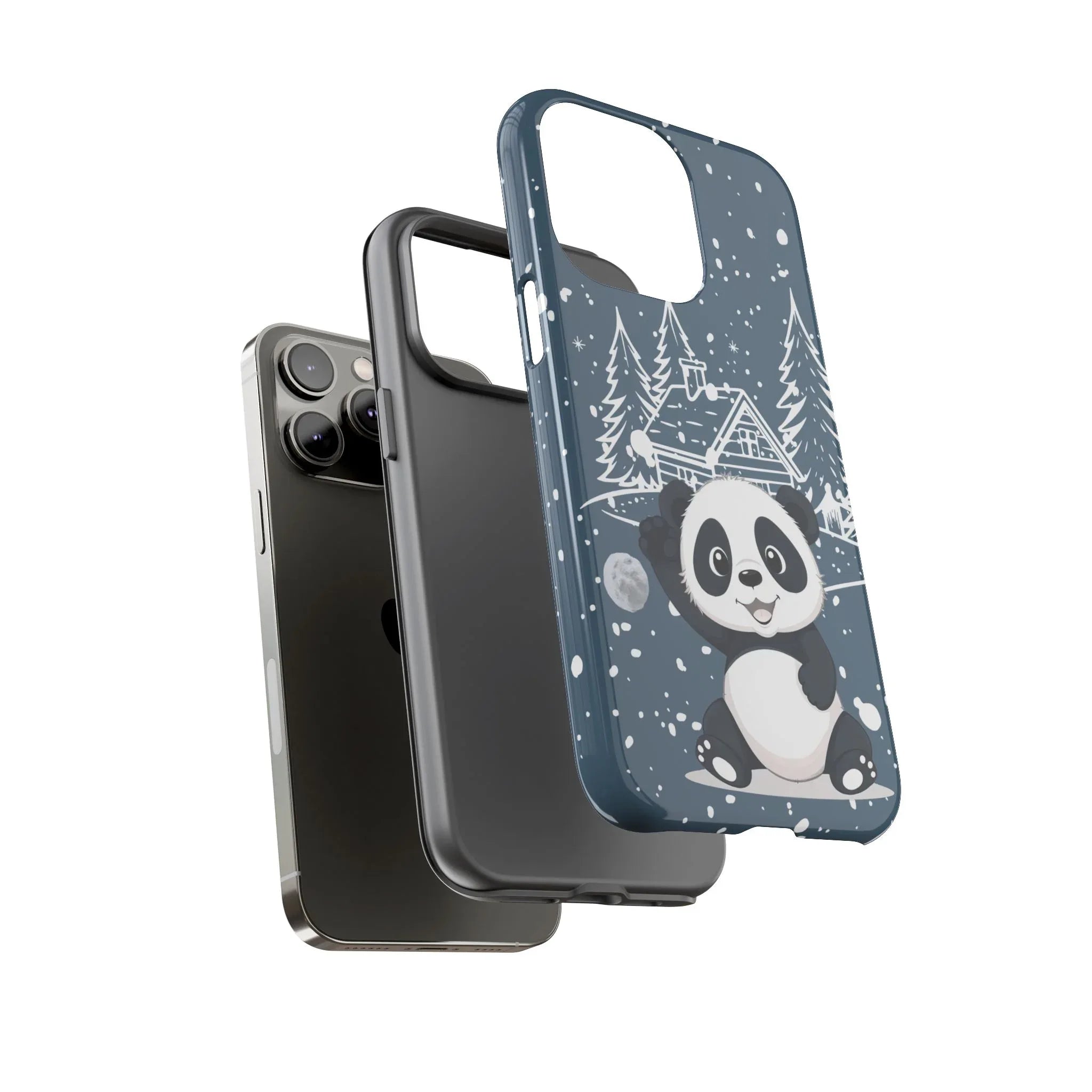 Cute Panda in a Winter Wonderland Phone Case for iPhone 8-17 - KARARMDESIGN