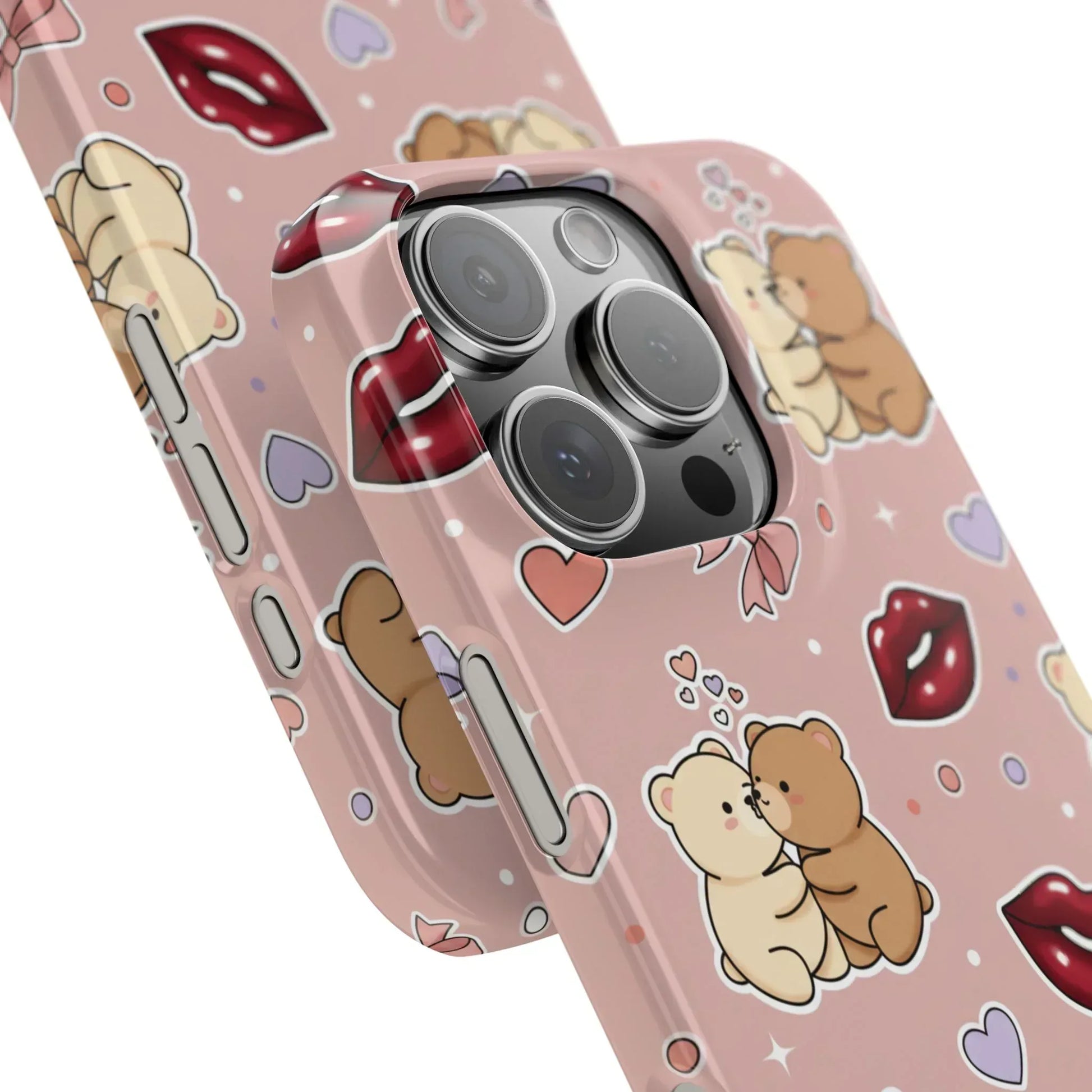 Bear Hug Bliss Phone Case for iPhone 11-17 - KARARMDESIGN