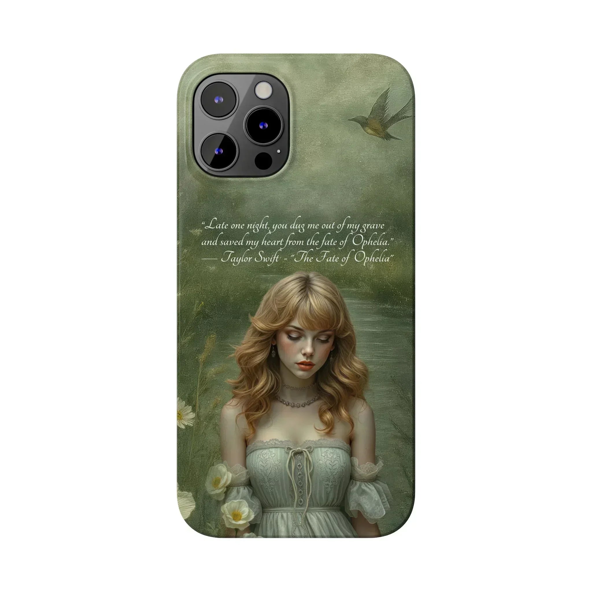 "Melancholic Ophelia" Phone Case for iPhone 11-17 Models - KARARMDESIGN