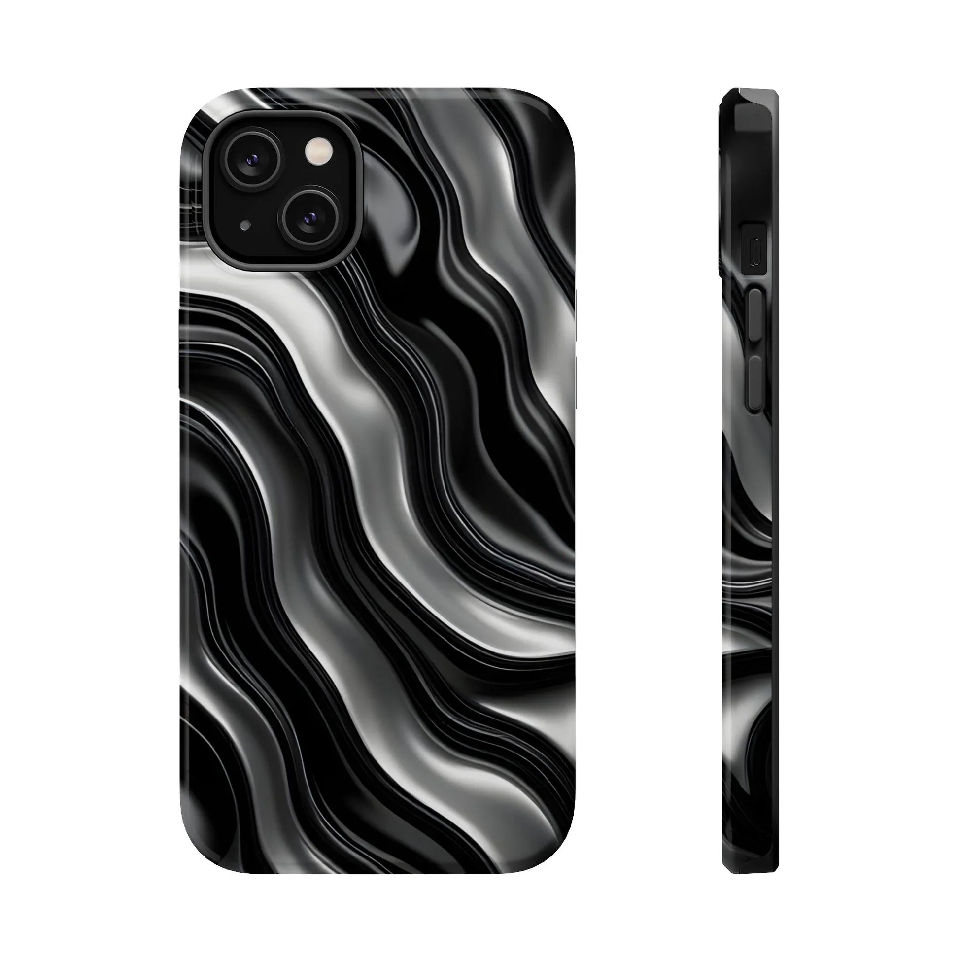 Wavy Illusion Marble Phone Case for iPhone 13-17 - KARARMDESIGN