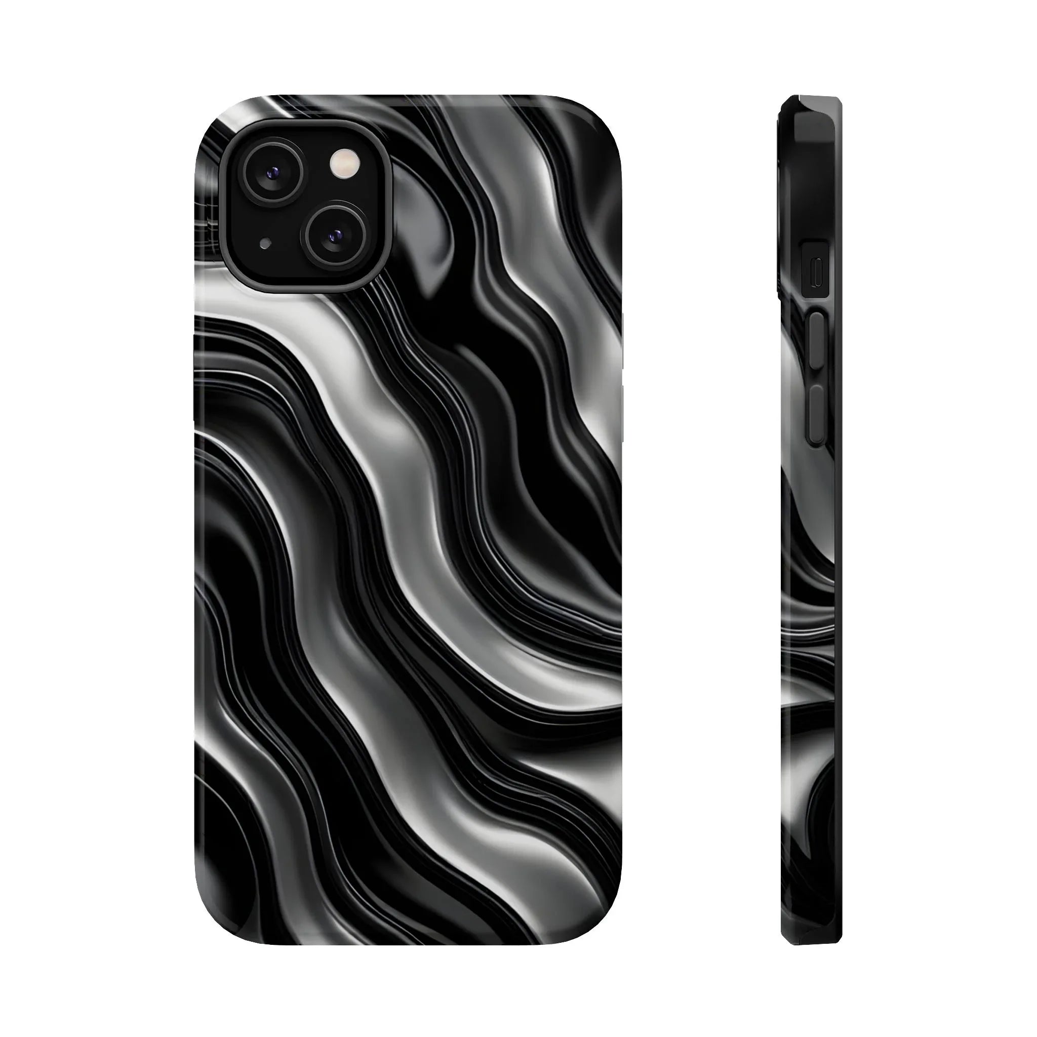 Wavy Illusion Marble Phone Case for iPhone 13-17 - KARARMDESIGN
