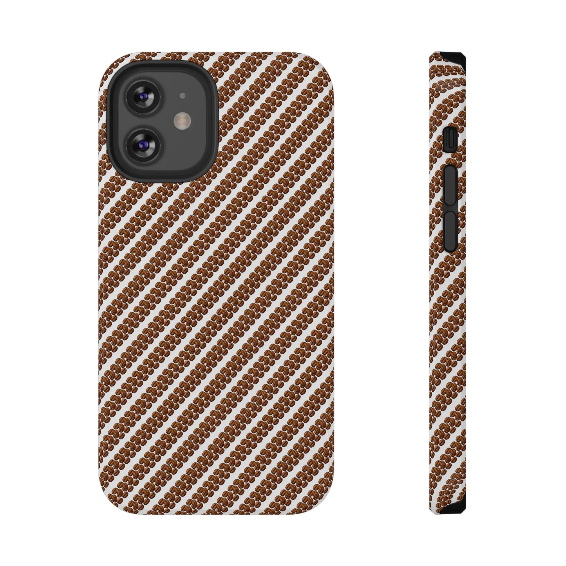 Stylish Coffee Pattern Phone Case for iPhone 11–17 and Galaxy S21–S22 - KARARMDESIGN