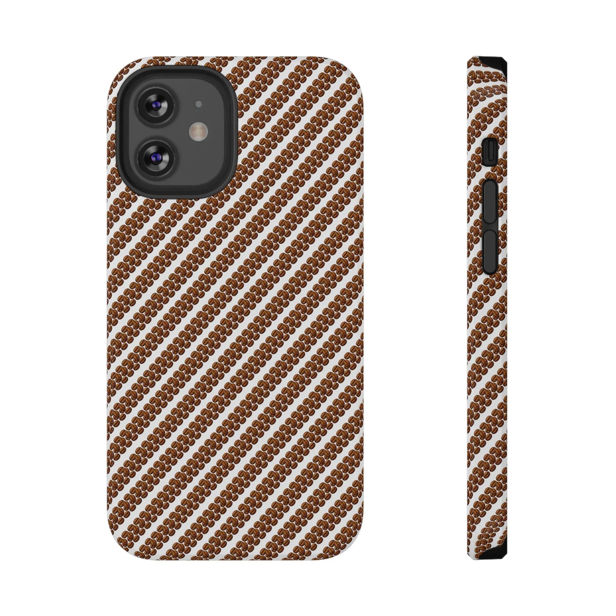 Stylish Coffee Pattern Phone Case for iPhone 11–17 and Galaxy S21–S22 - KARARMDESIGN