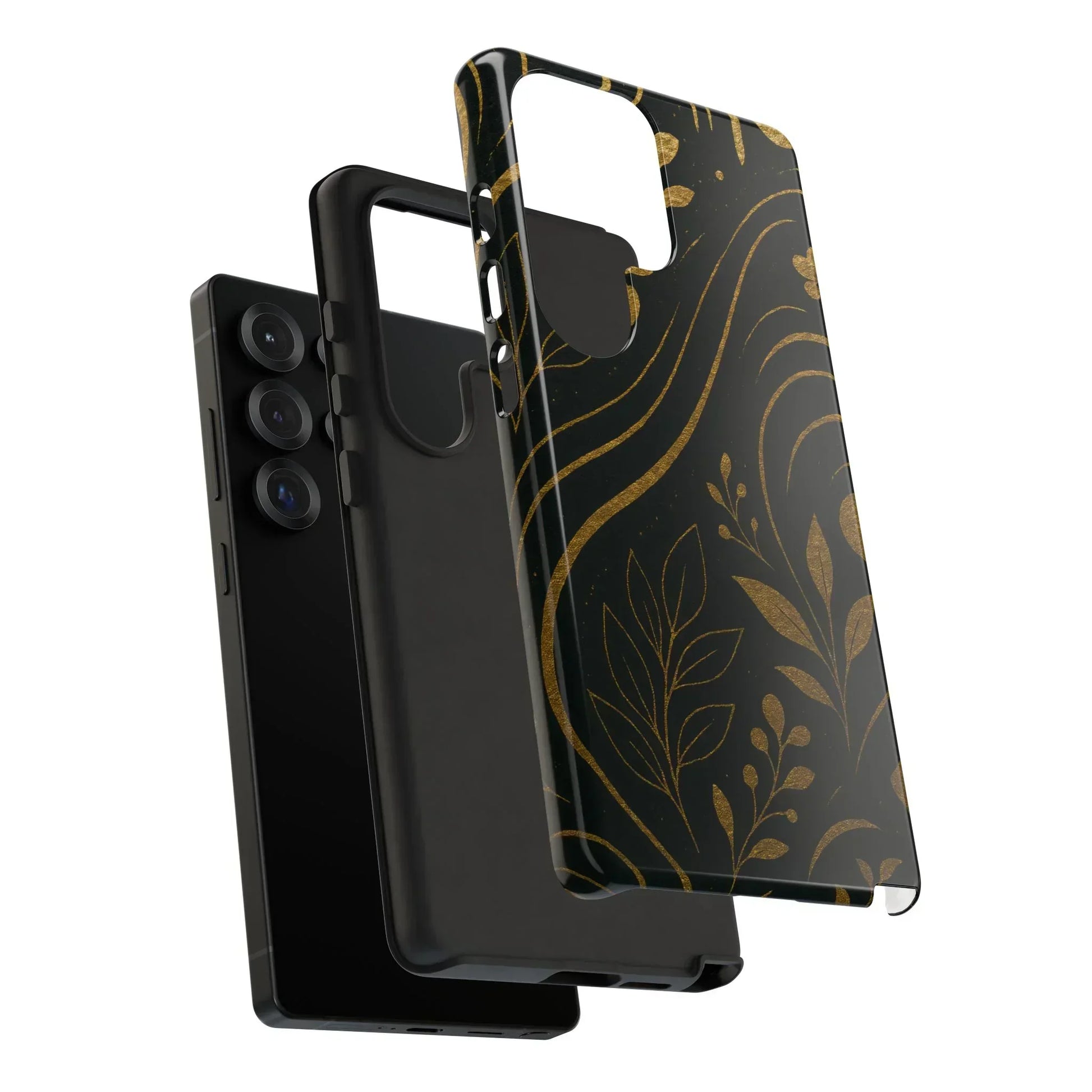 Foil Frenzy Abstract Gold Pattern Phone Case for Samsung Galaxy and Google Pixel - KarArmDesign