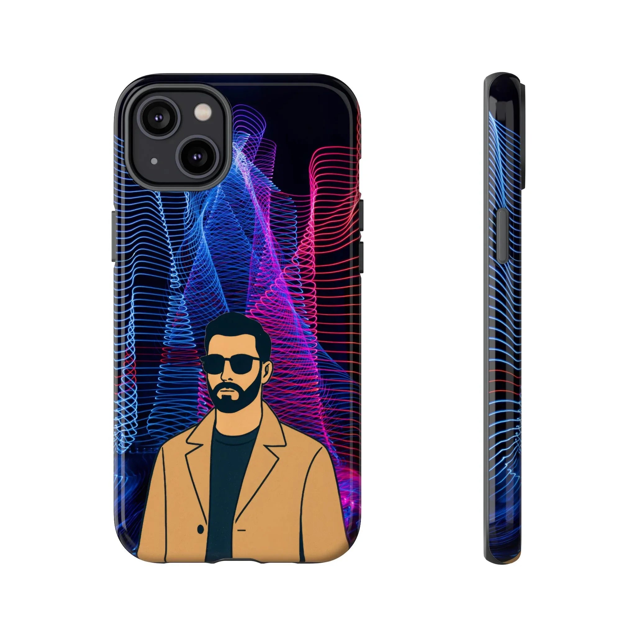 Bearded Style Phone Case for iPhone 11-17 and Galaxy S20-S25 - KARARMDESIGN