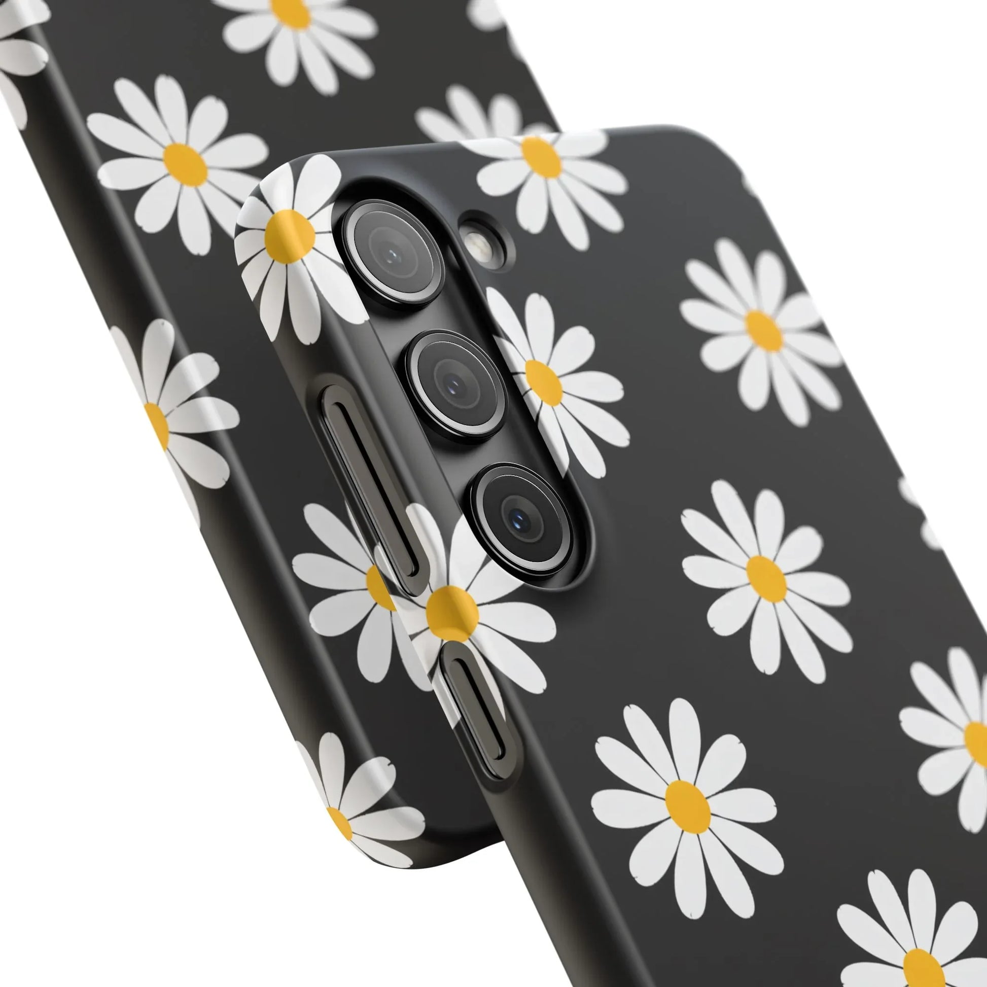Daisy Charm Phone Case for iPhone 11-17 and Galaxy S20-S25 - KARARMDESIGN