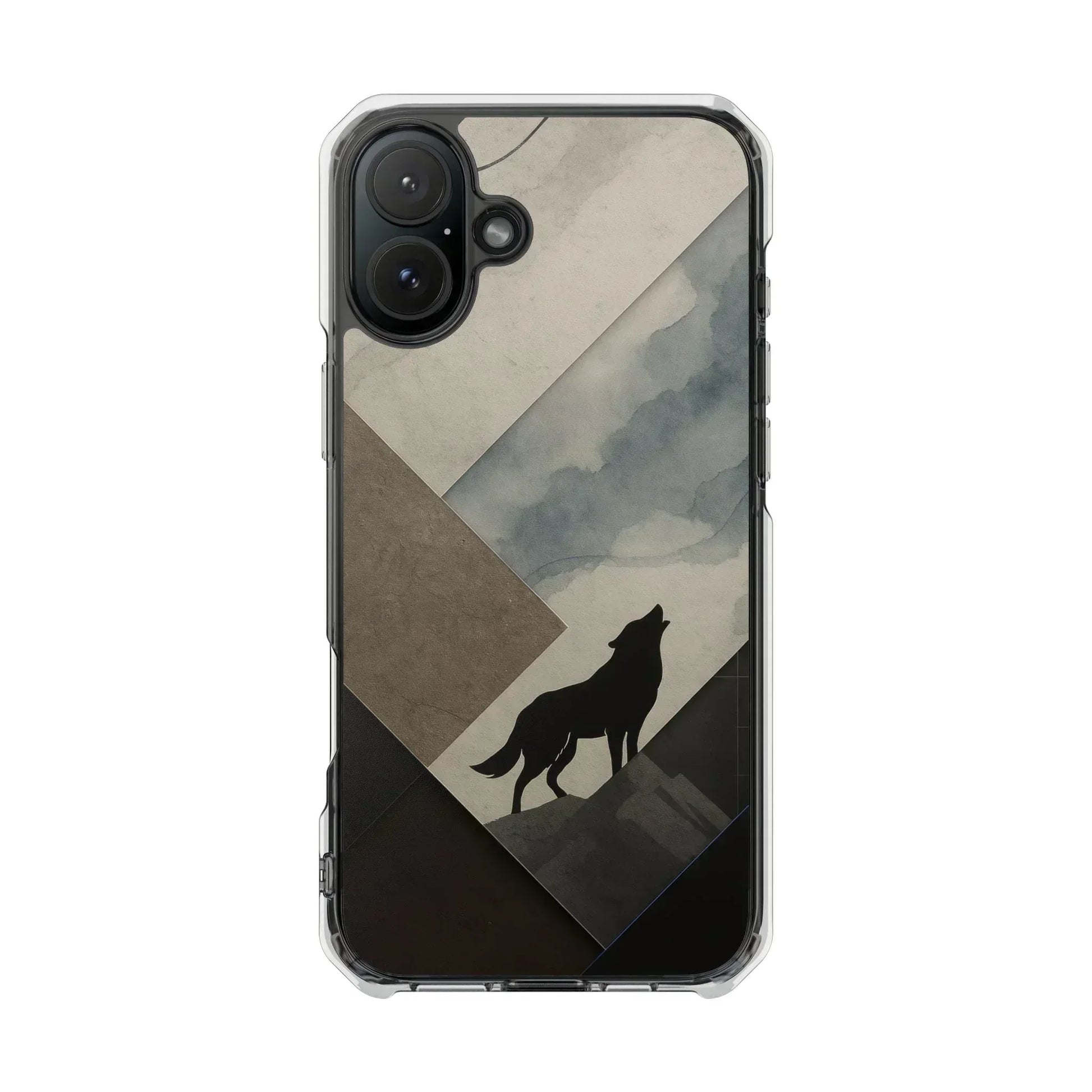 Wolf Silhouette Phone Case for iPhone 14-16 - KARARMDESIGN