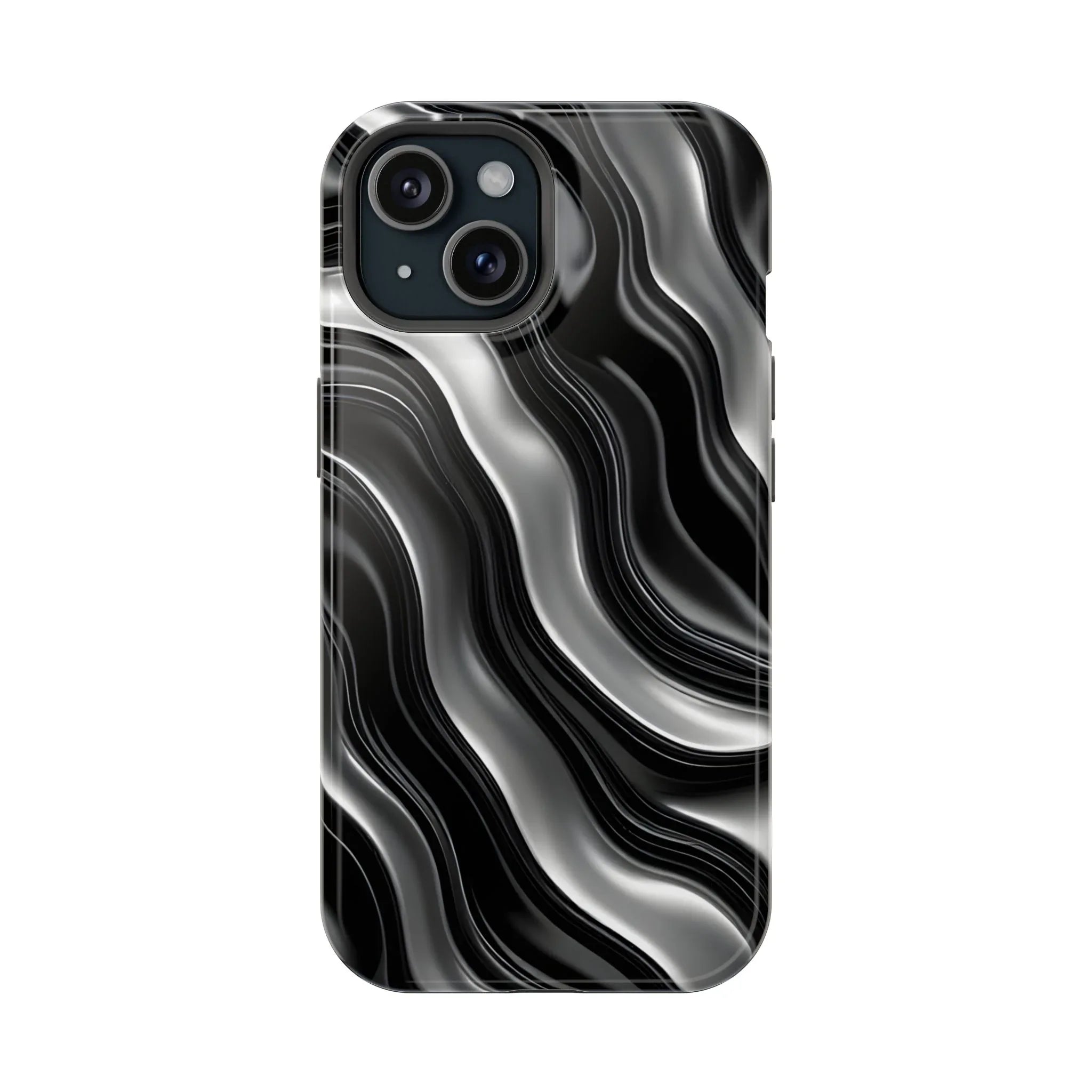 Wavy Illusion Marble Phone Case for iPhone 13-17 - KARARMDESIGN
