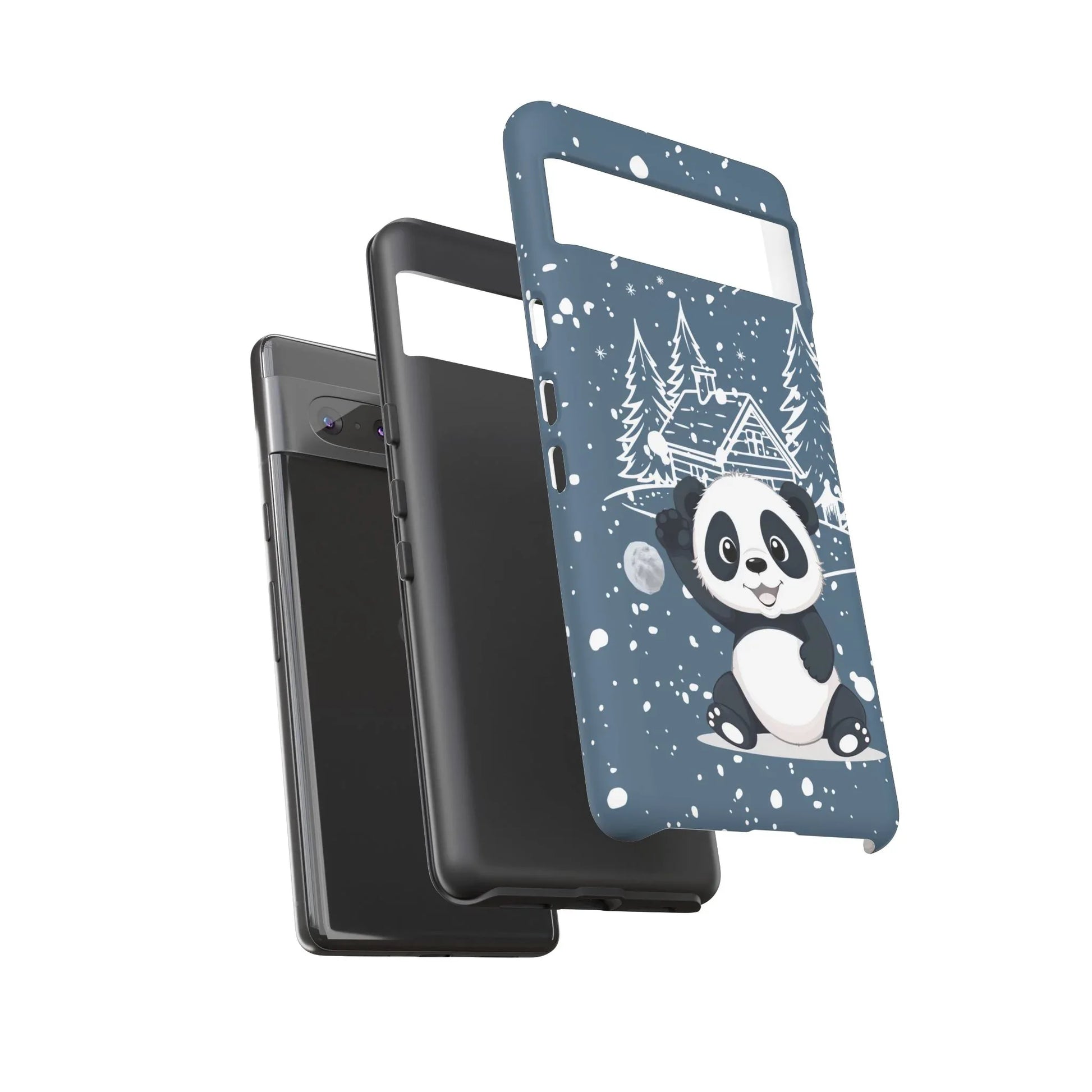 Cute Panda Phone Case for Samsung Galaxy and Google Pixel - KARARMDESIGN