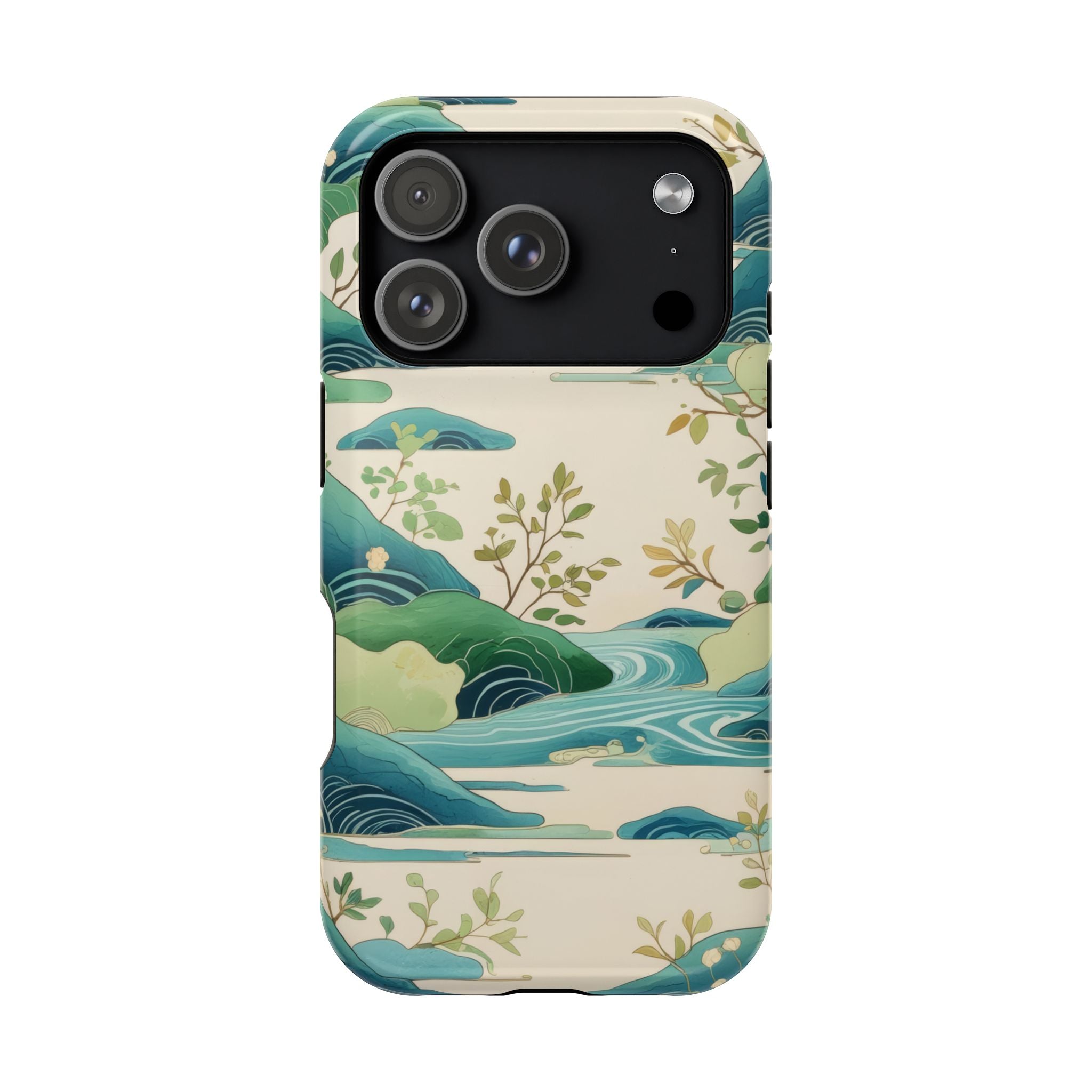 Nature Landscape Phone Case for iPhone 11-17 and Galaxy S22-S26