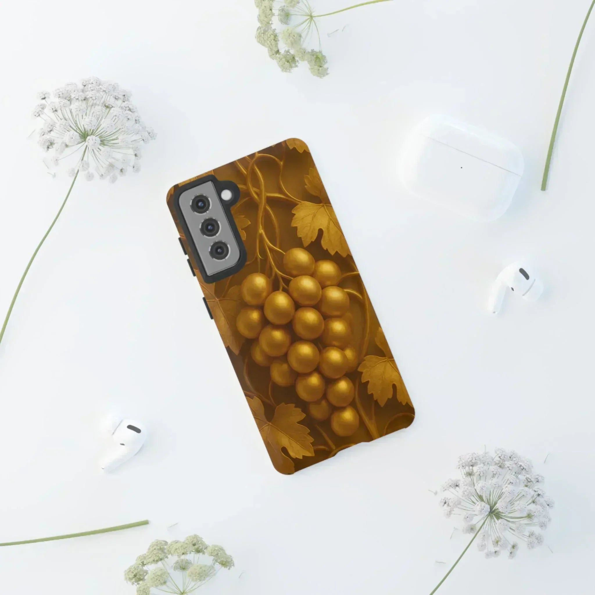 Golden Grapes Phone Case for Samsung Galaxy S10-S25 - KARARMDESIGN