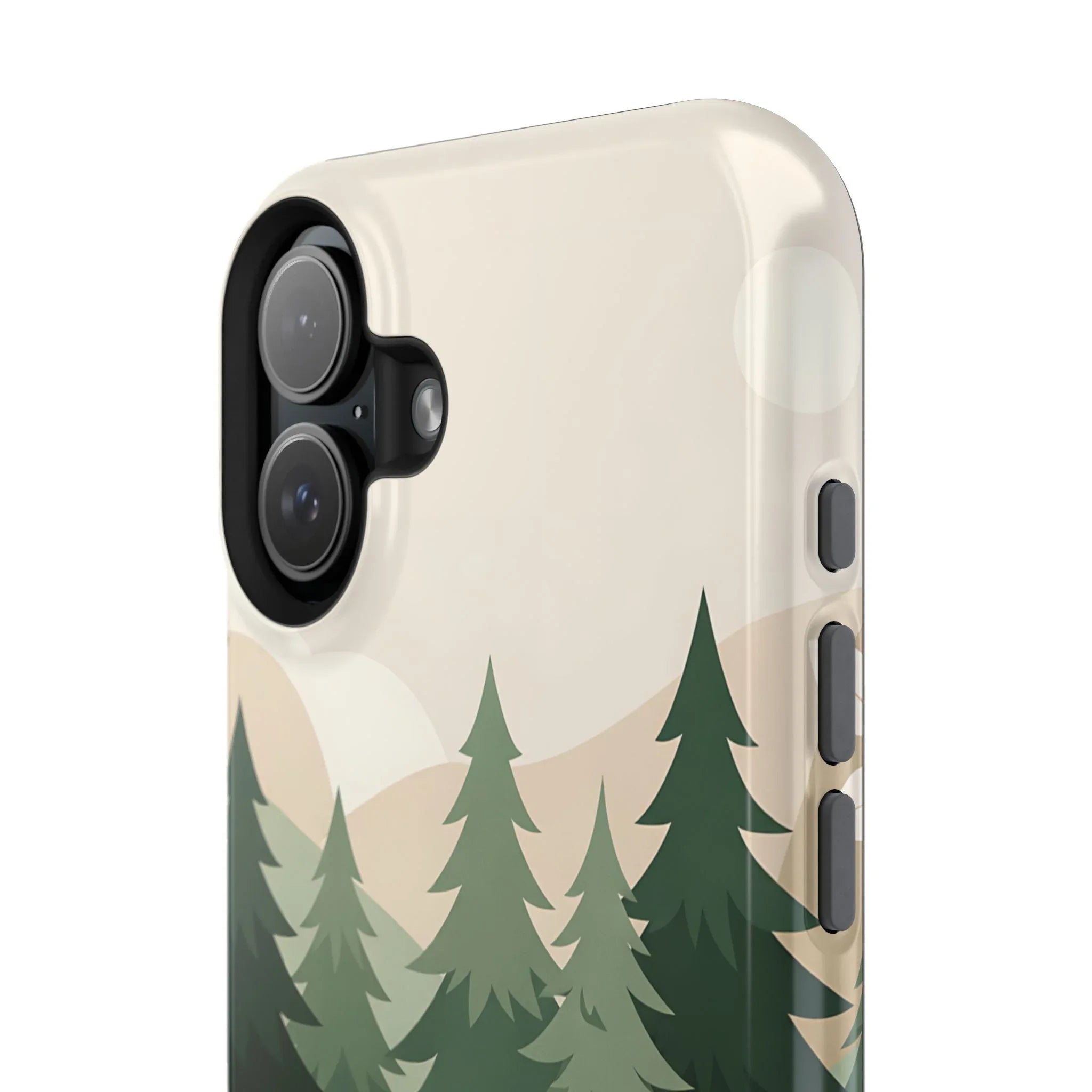 Forest Leather Phone Case for iPhone 11-17 and Galaxy S21-S25 - KARARMDESIGN