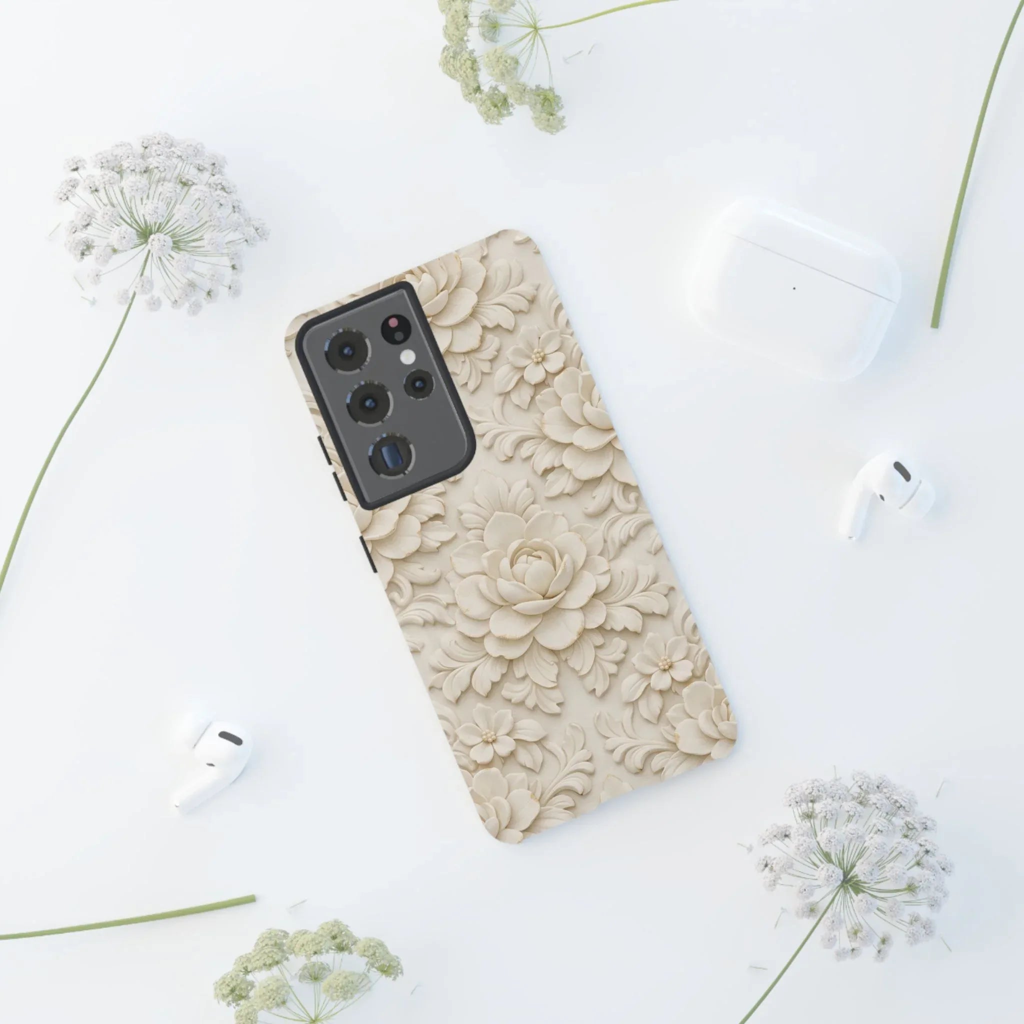 Soft Bloom Phone Case for iPhone 11-17 and Galaxy S10-S25 - KARARMDESIGN