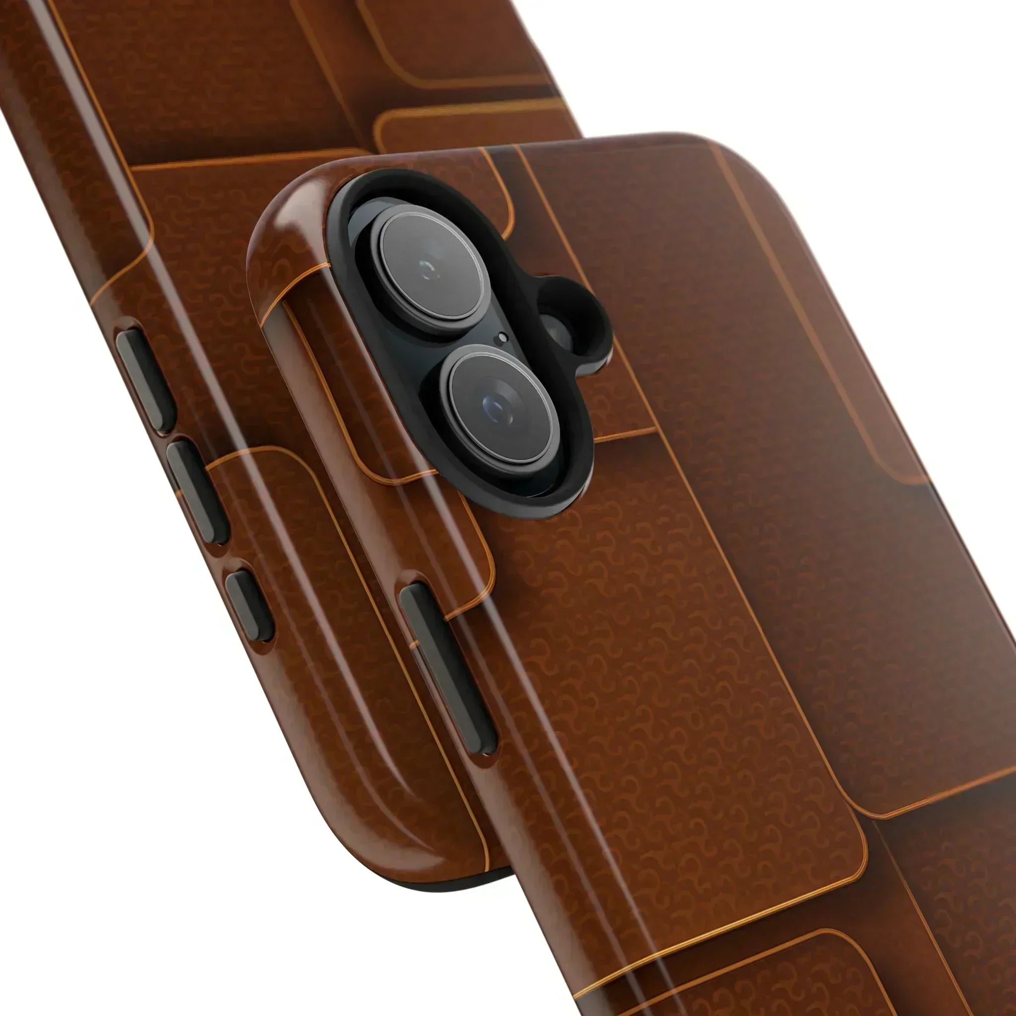 Textured Brown Phone Case for iPhone 7-16 and Samsung Galaxy S21-S24 - KARARMDESIGN