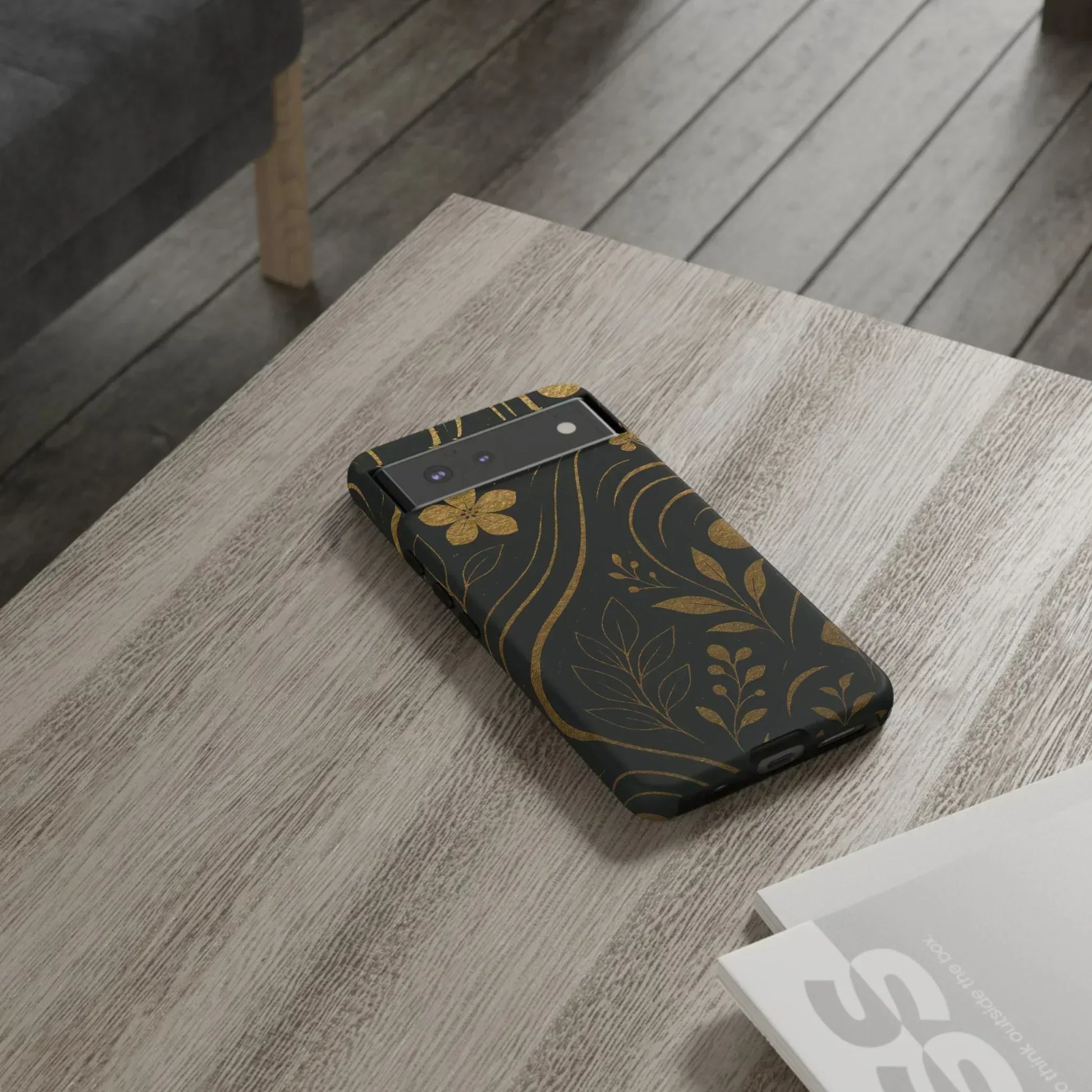 Foil Frenzy Abstract Gold Pattern Phone Case for Samsung Galaxy and Google Pixel - KarArmDesign