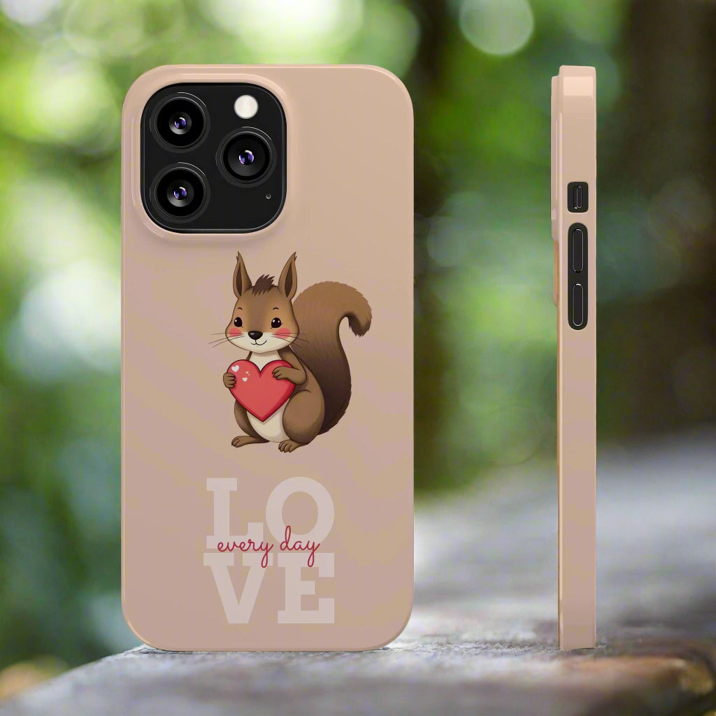 Cute Squirrel Phone Case for iPhone 7 to 16 Series Models - KarArmDesign