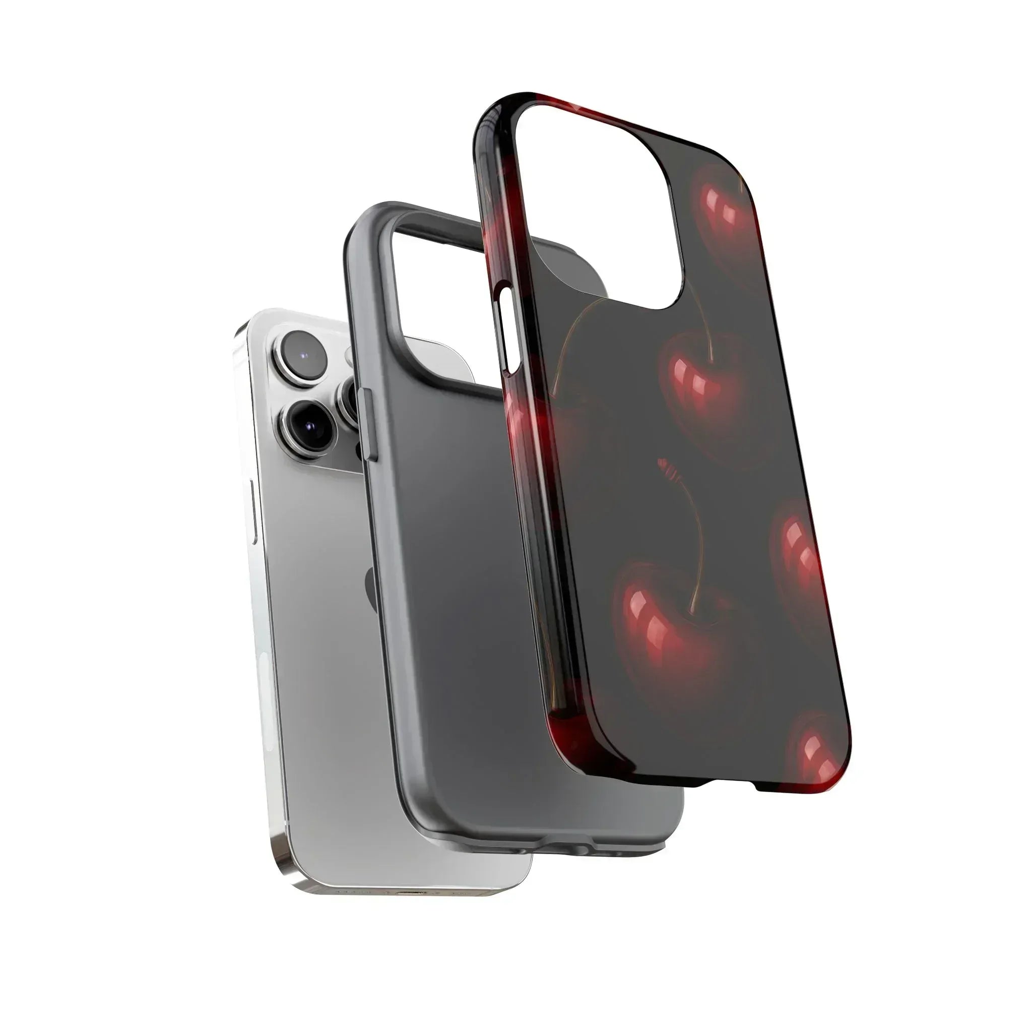 Cherry Phone Case for iPhone X-16 and Galaxy S20-S25 - KARARMDESIGN