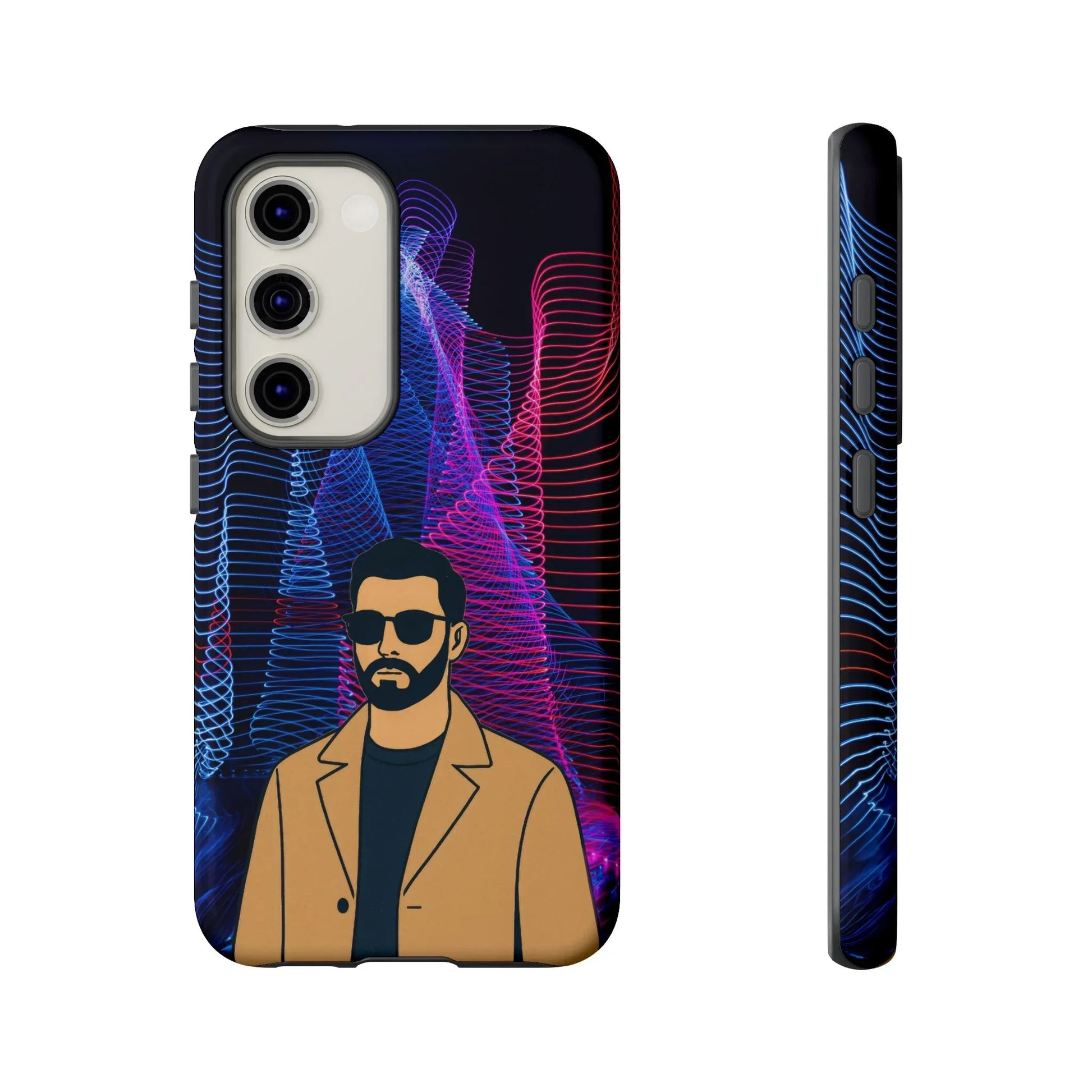 Bearded Style Phone Case for iPhone 11-17 and Galaxy S20-S25 - KARARMDESIGN
