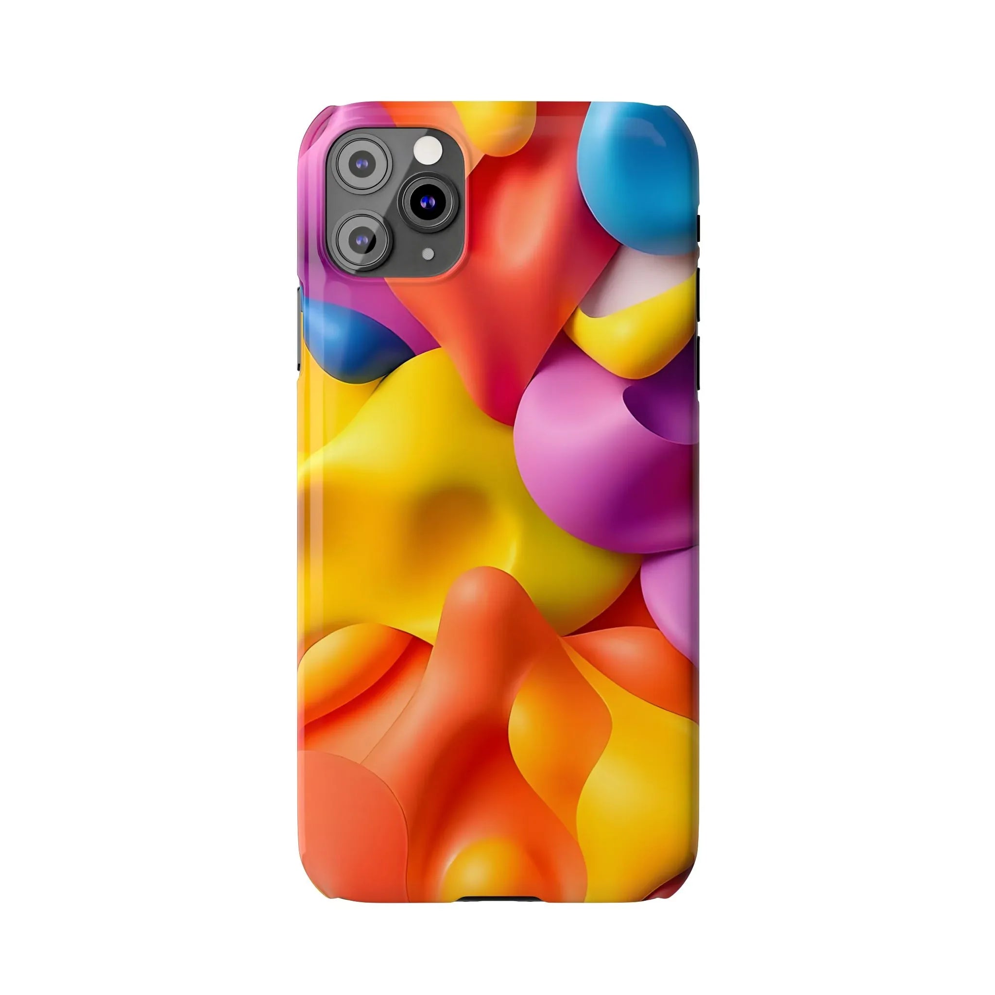 Vibrant Abstract Color Phone Case for iPhone 11-16 - KARARMDESIGN