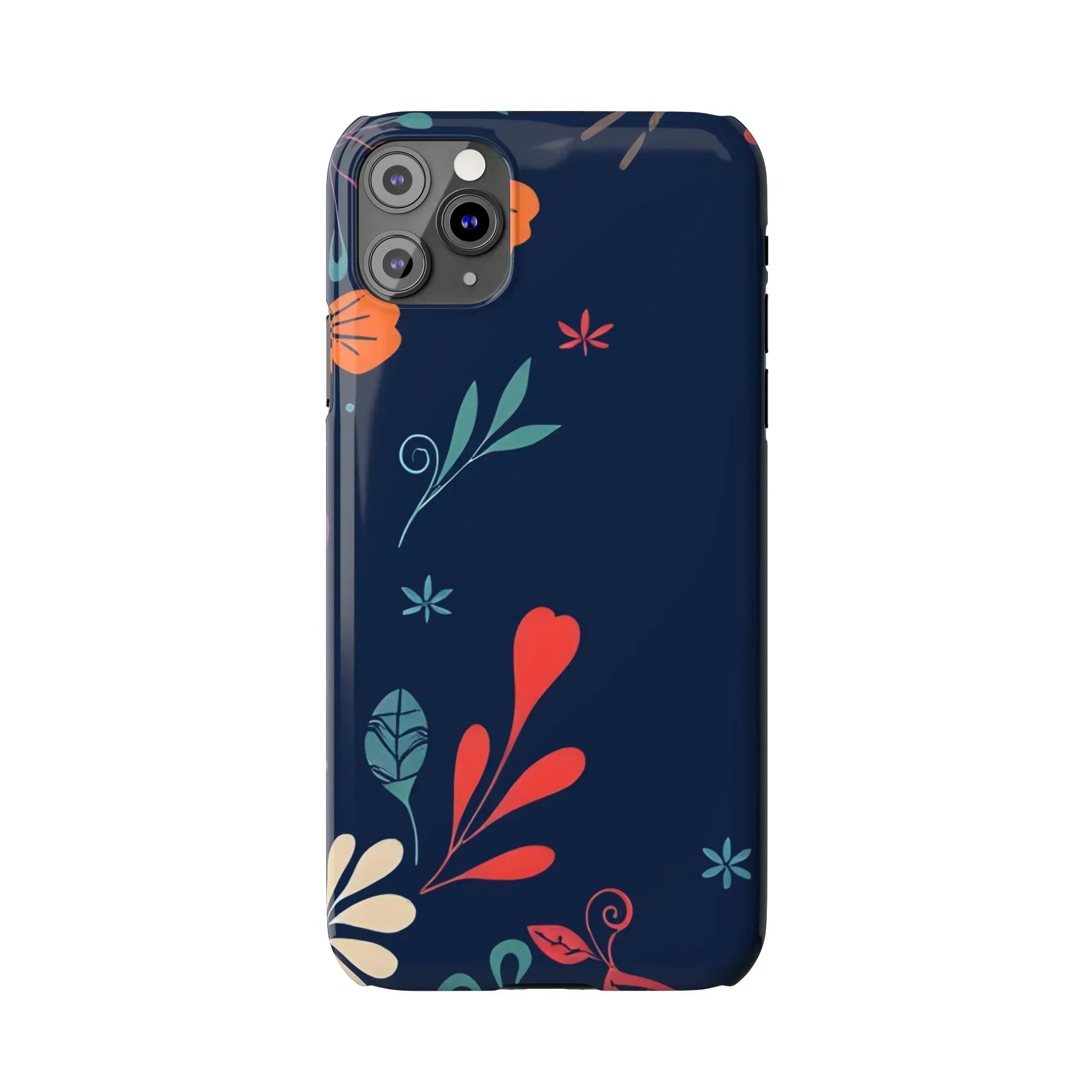 Nightshade Blossoms Phone Case for iPhone 11-17 - KARARMDESIGN