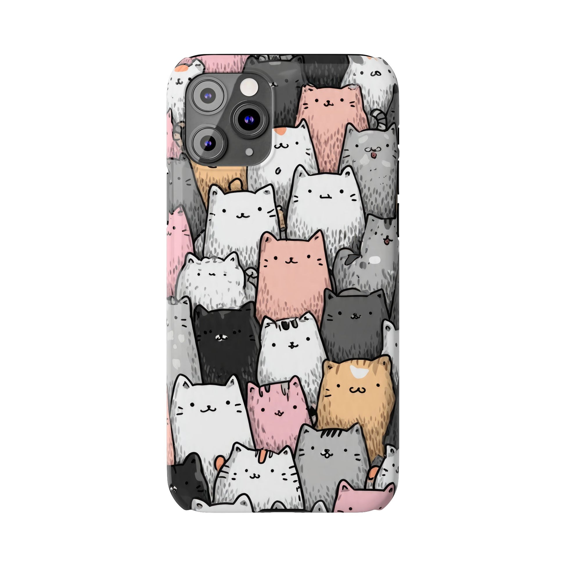Cat Carnival Phone Case for iPhone 11-17 Models - KARARMDESIGN