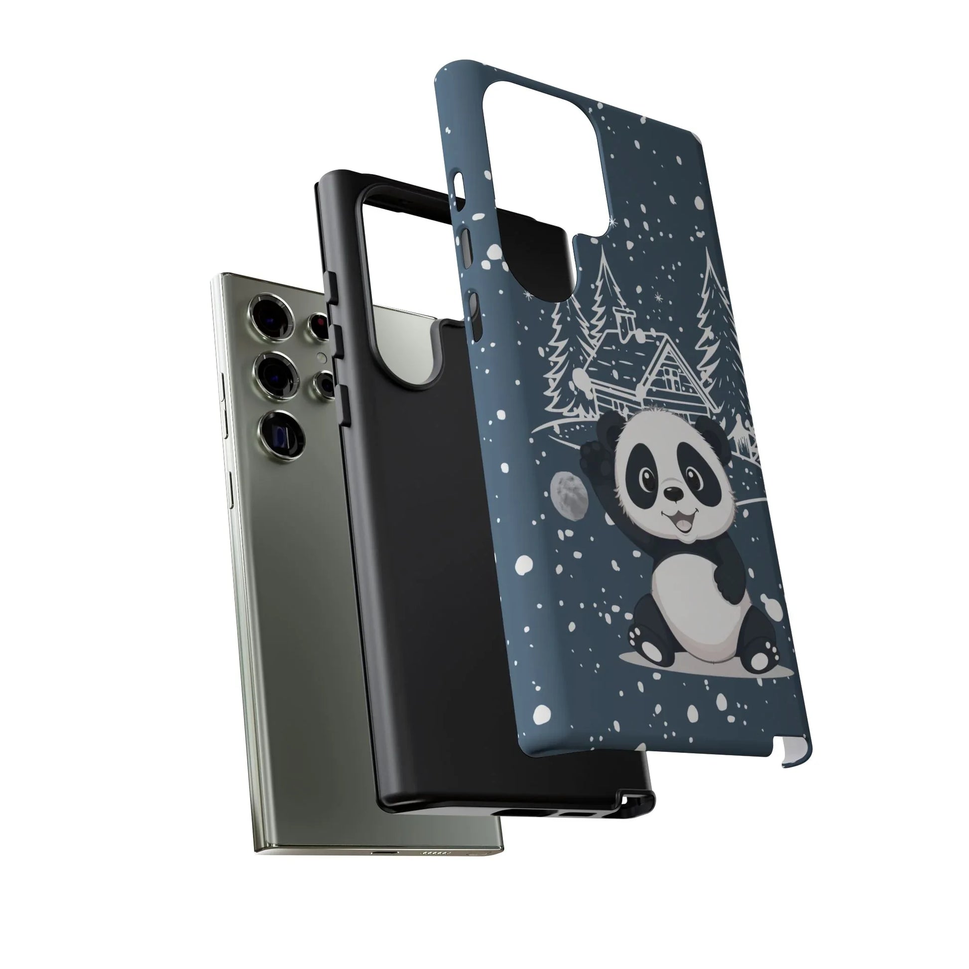 Cute Panda Phone Case for Samsung Galaxy and Google Pixel - KARARMDESIGN
