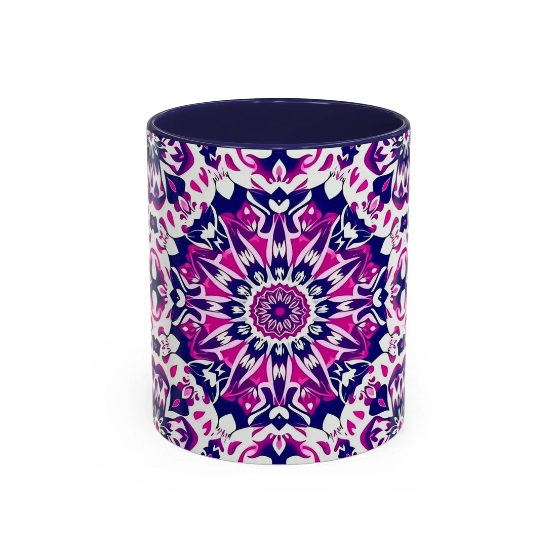 Vibrant Mandala Burst Ceramic Coffee Mug -11 & 15oz - KARARMDESIGN