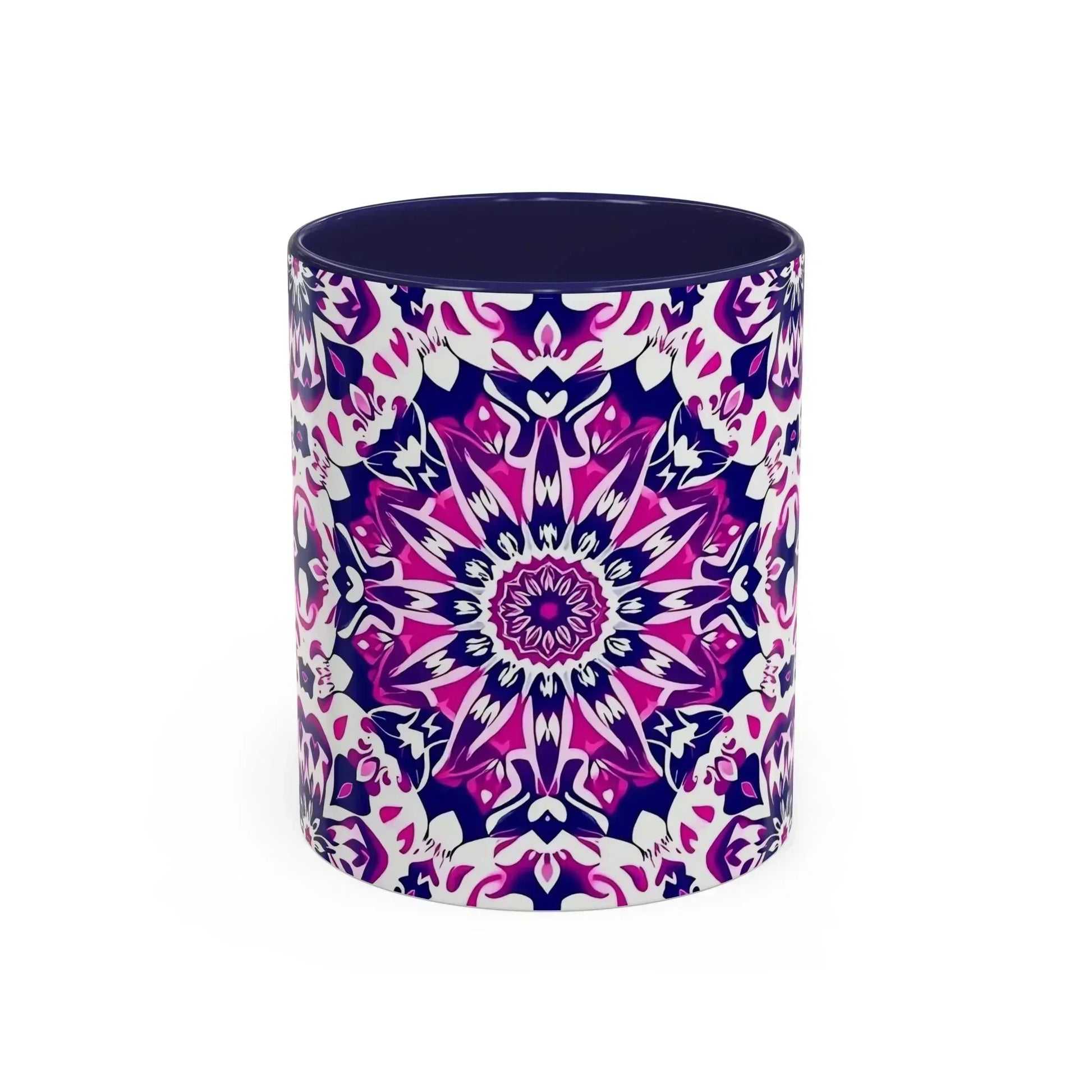 Vibrant Mandala Burst Ceramic Coffee Mug -11 & 15oz - KARARMDESIGN