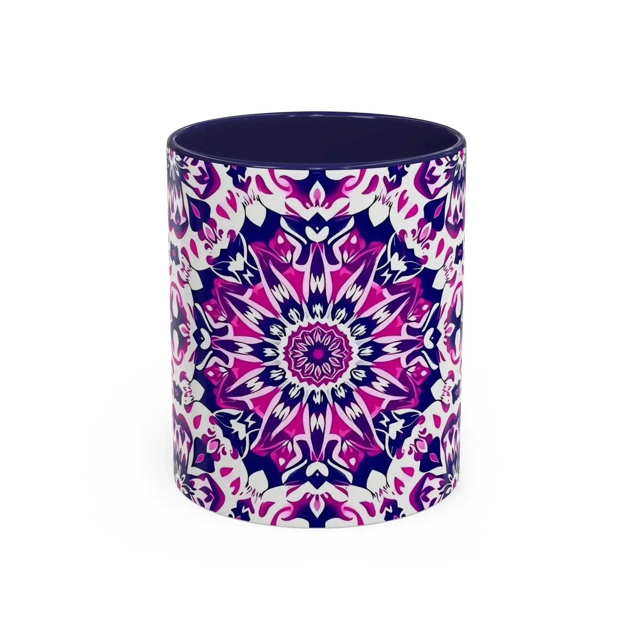 Vibrant Mandala Burst Ceramic Coffee Mug -11 & 15oz - KARARMDESIGN