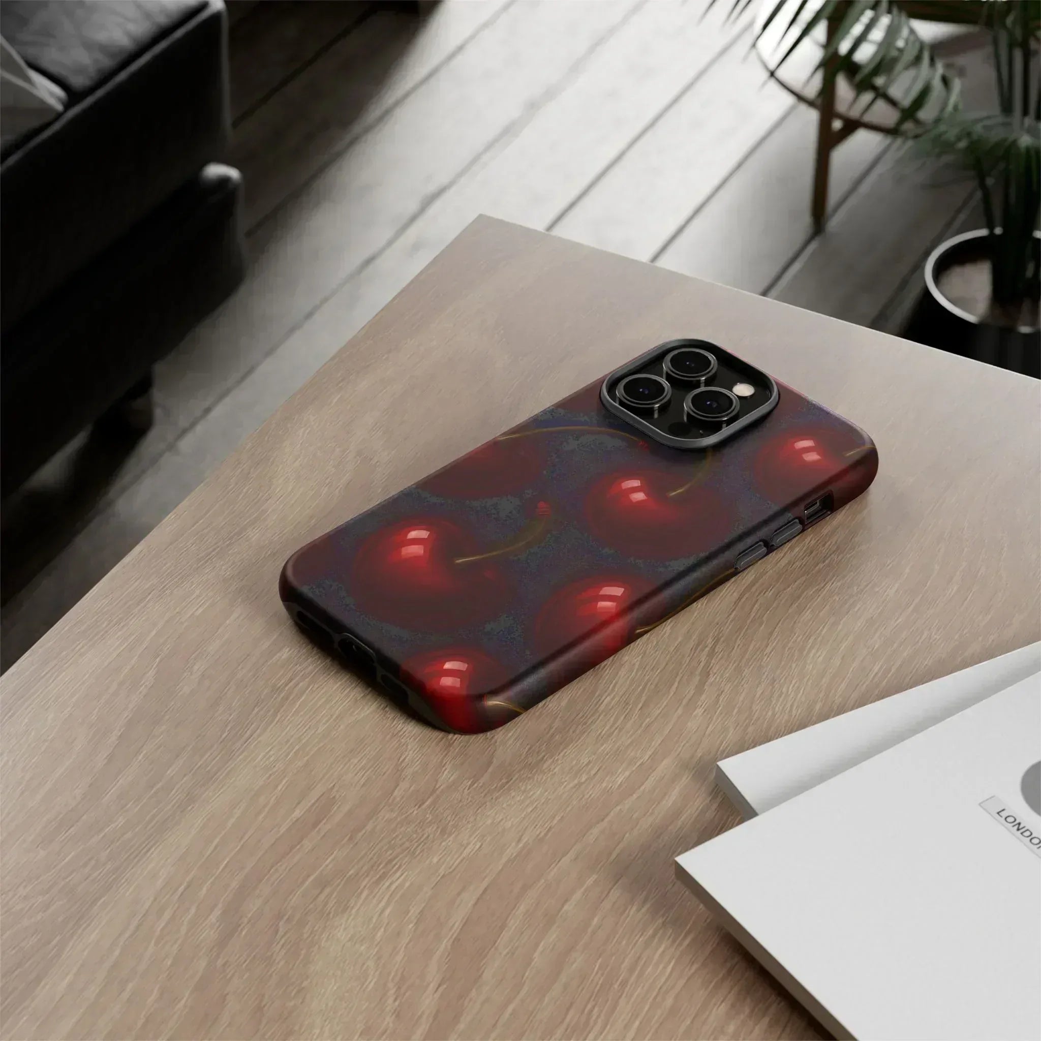 Cherry Phone Case for iPhone X-16 and Galaxy S20-S25 - KARARMDESIGN